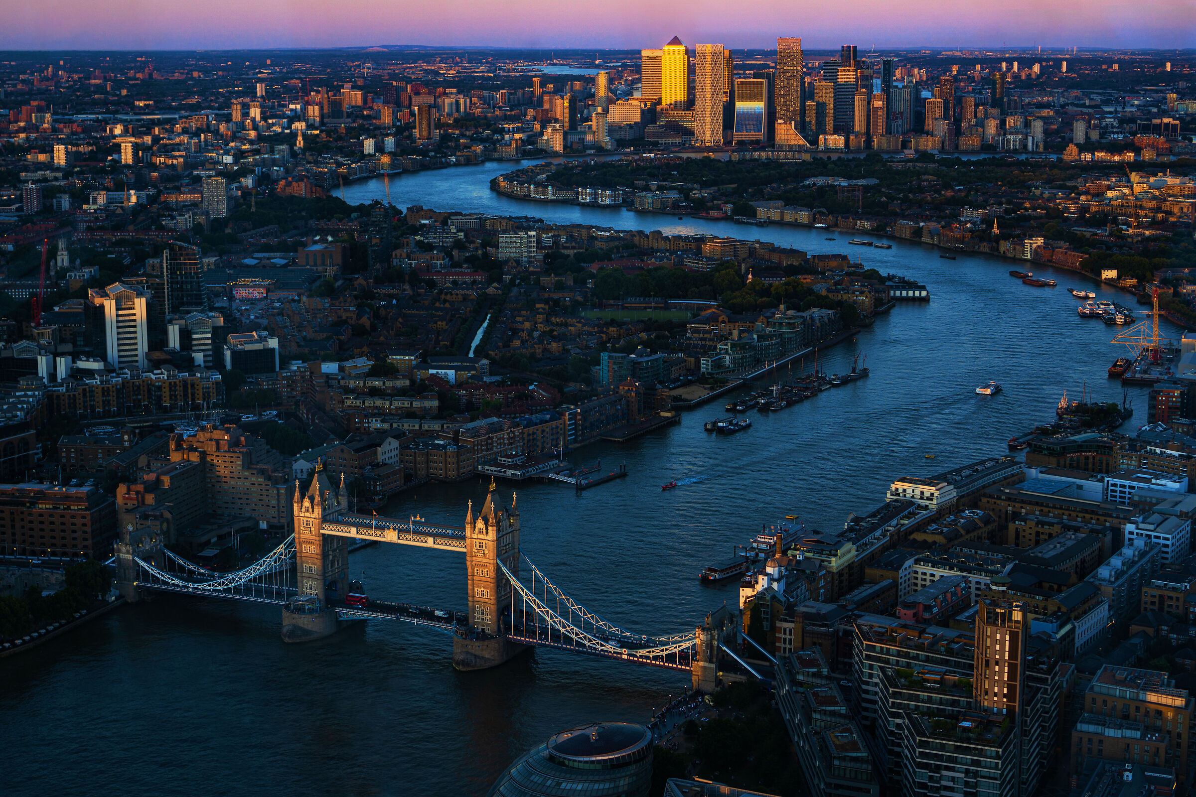 Vista dallo Shard of London