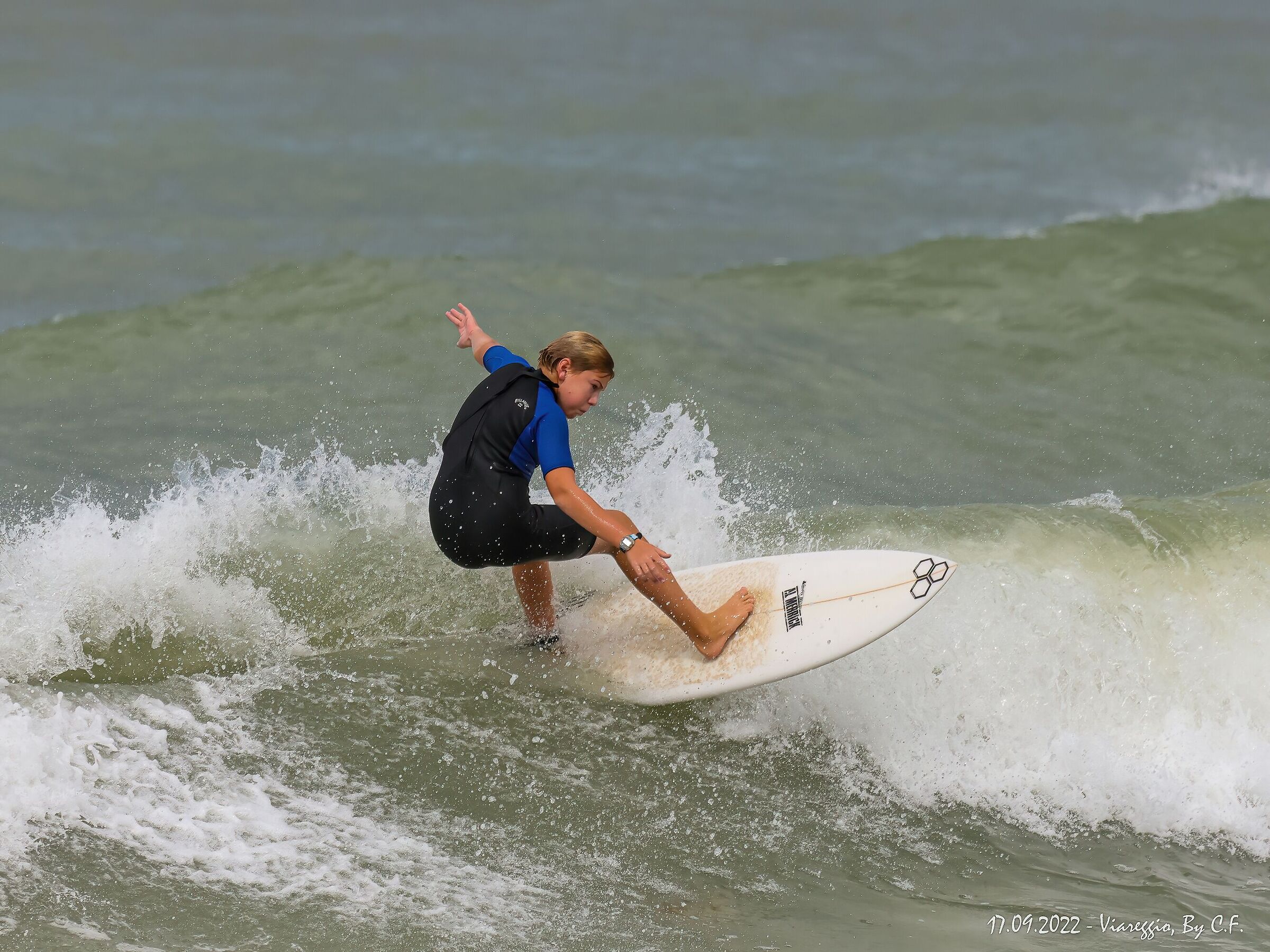Surfing in Viareggio