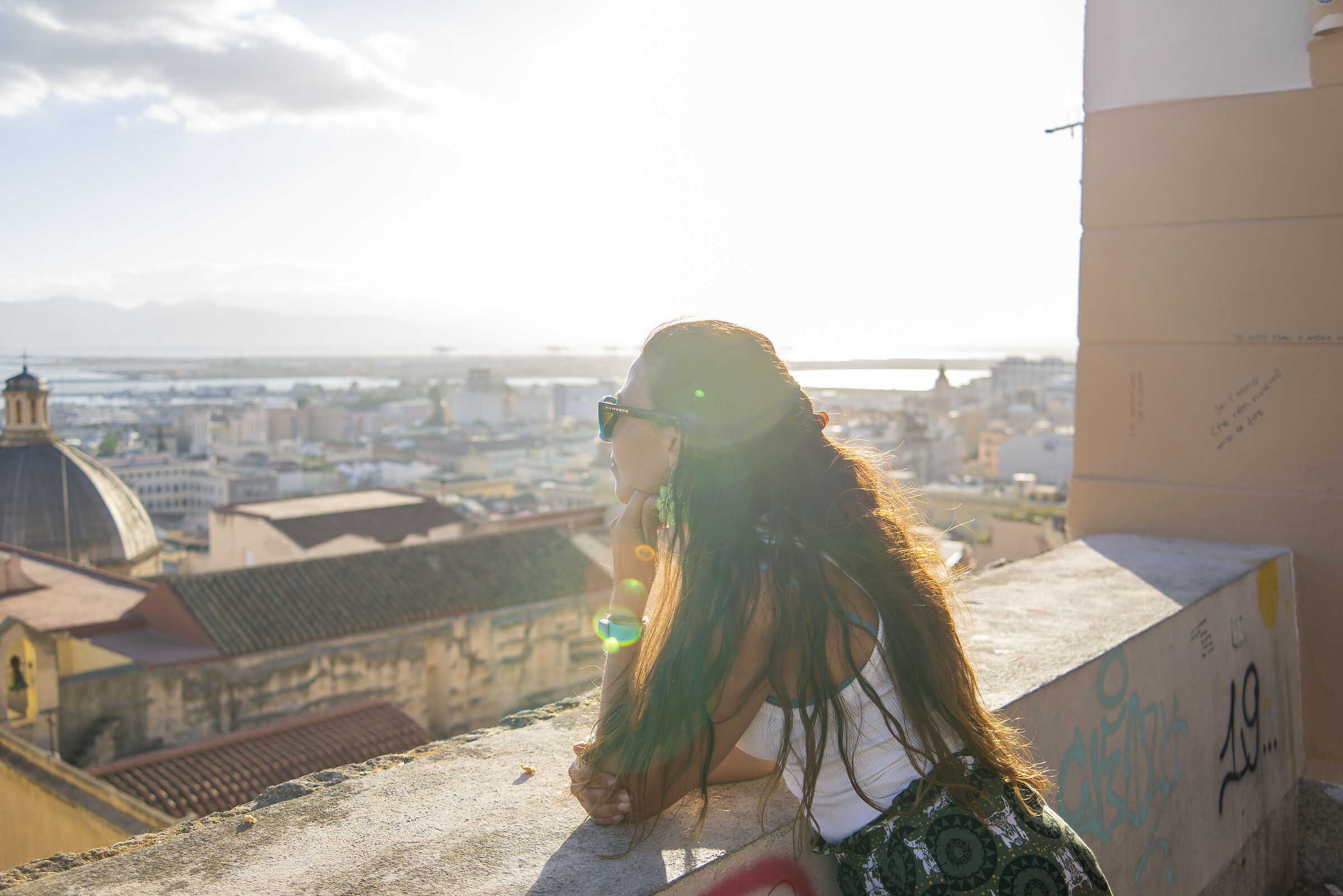 cagliari, from the bastion of Saint Remy