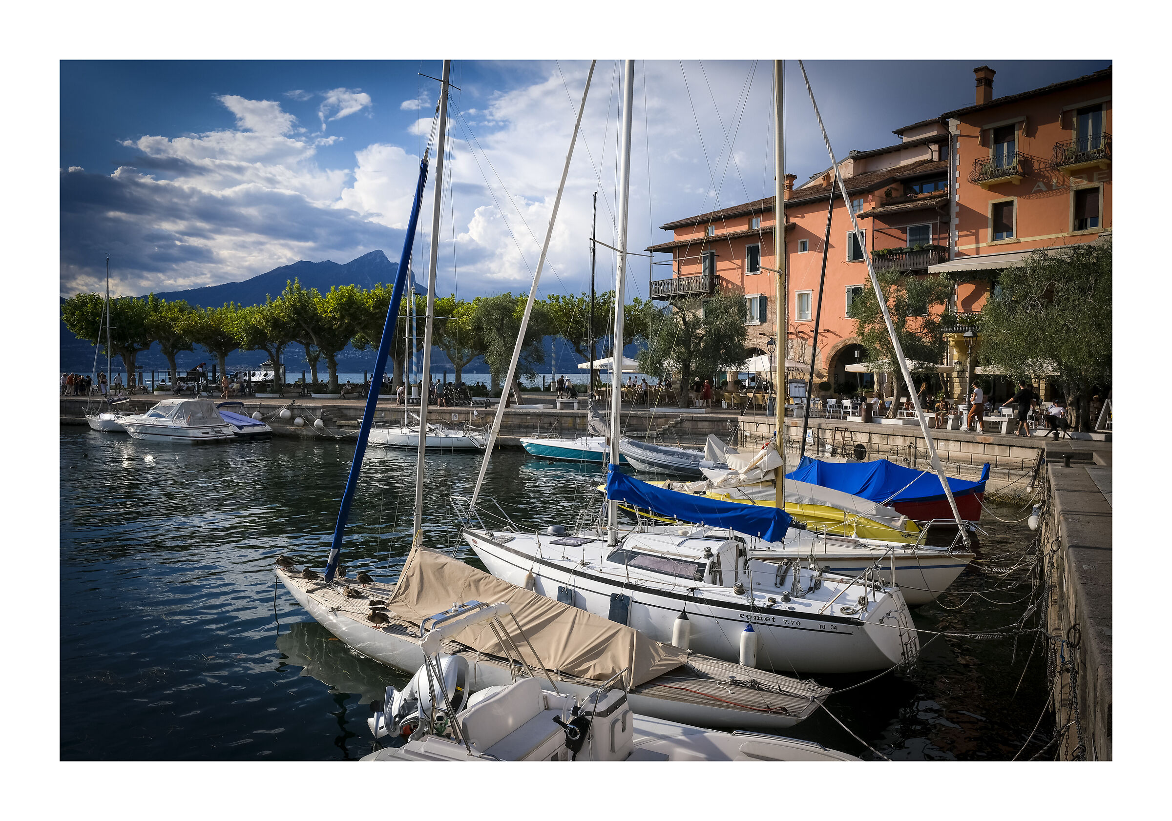 the small port of Torri del Benaco