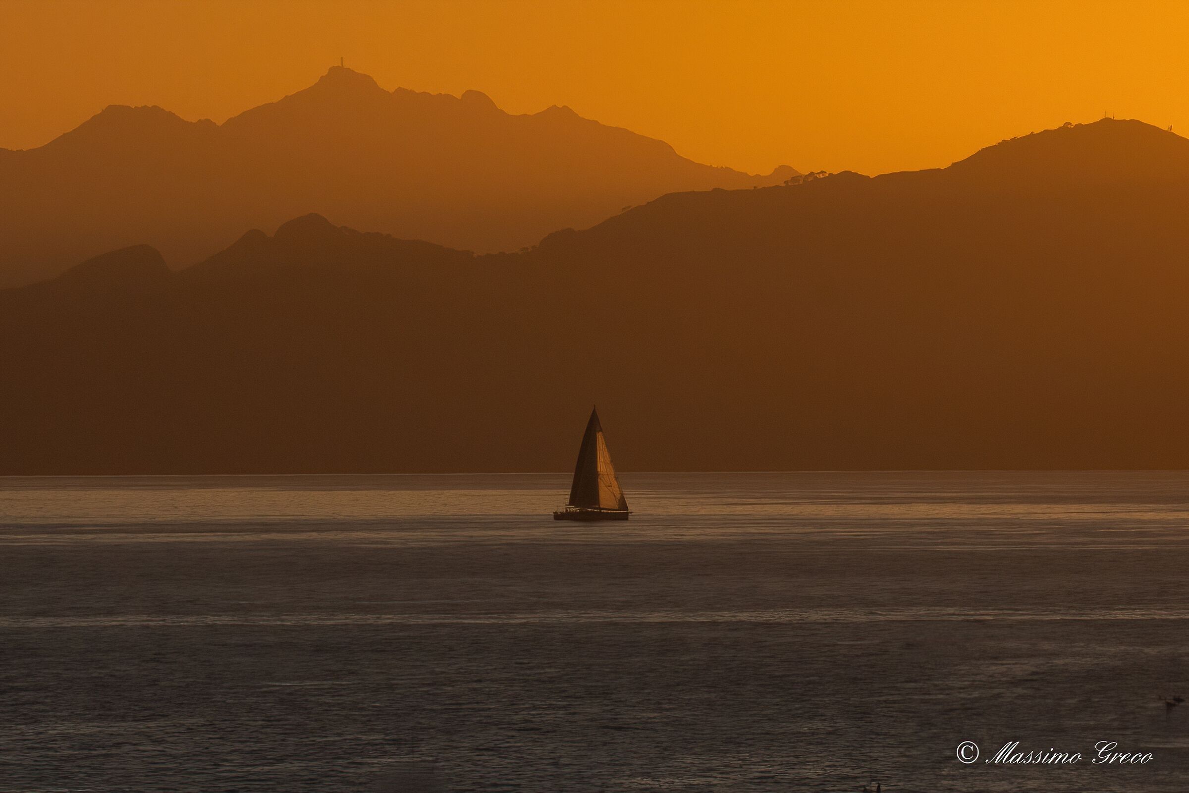 Tramonto sull'isola d'Elba