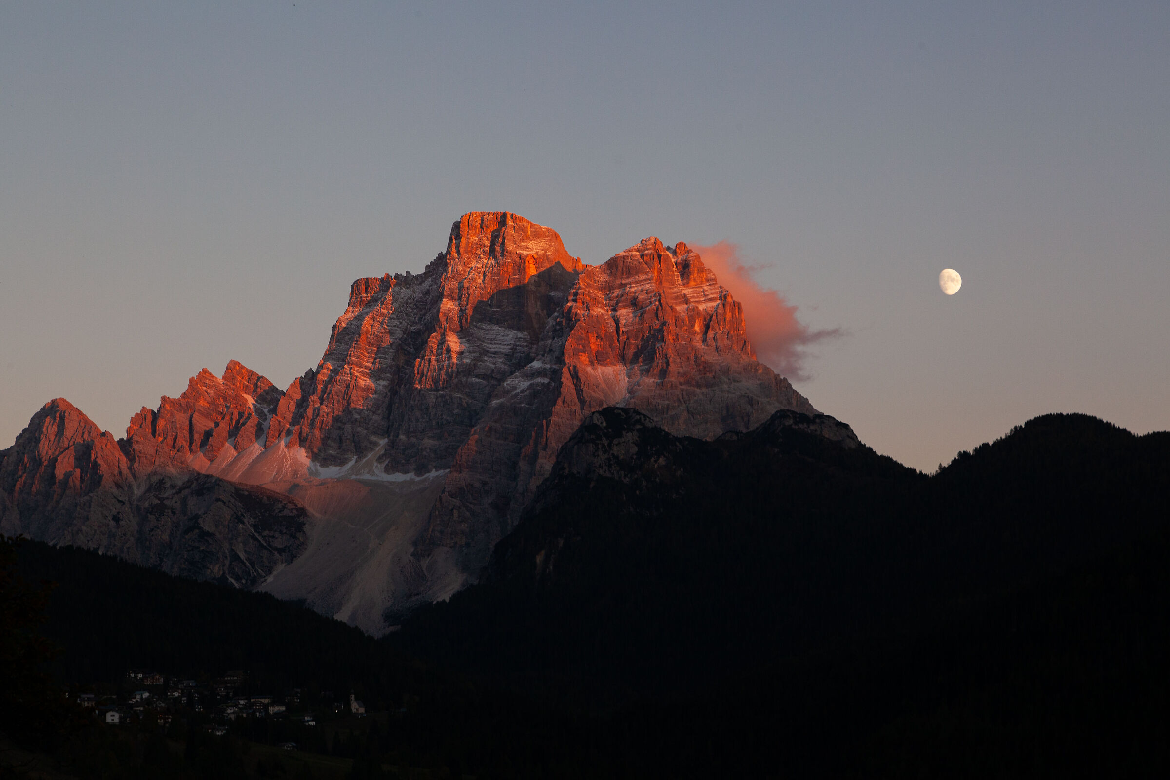 ultime luci sul pelmo
