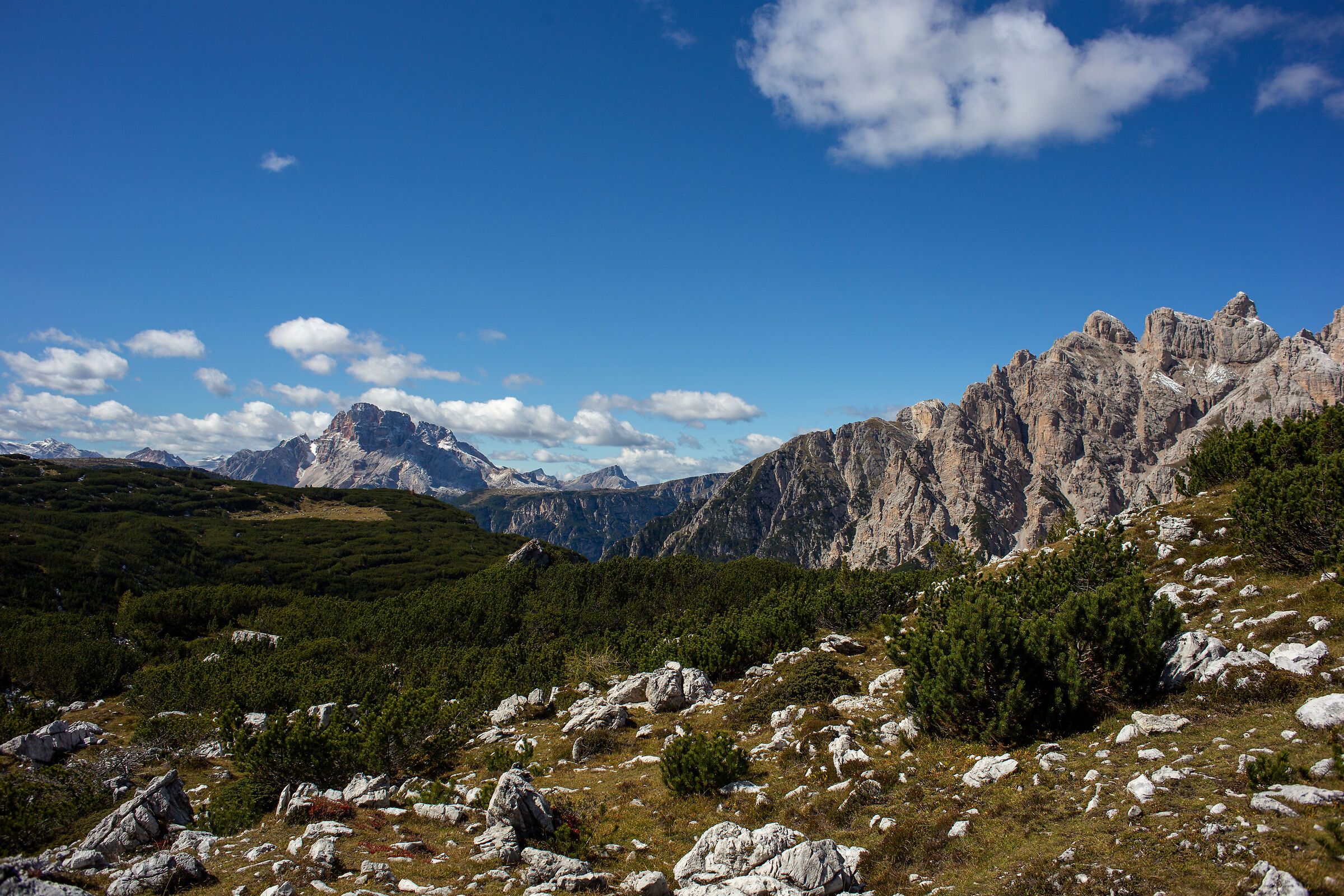 Veduta dalle Tre Cime di Lavaredo