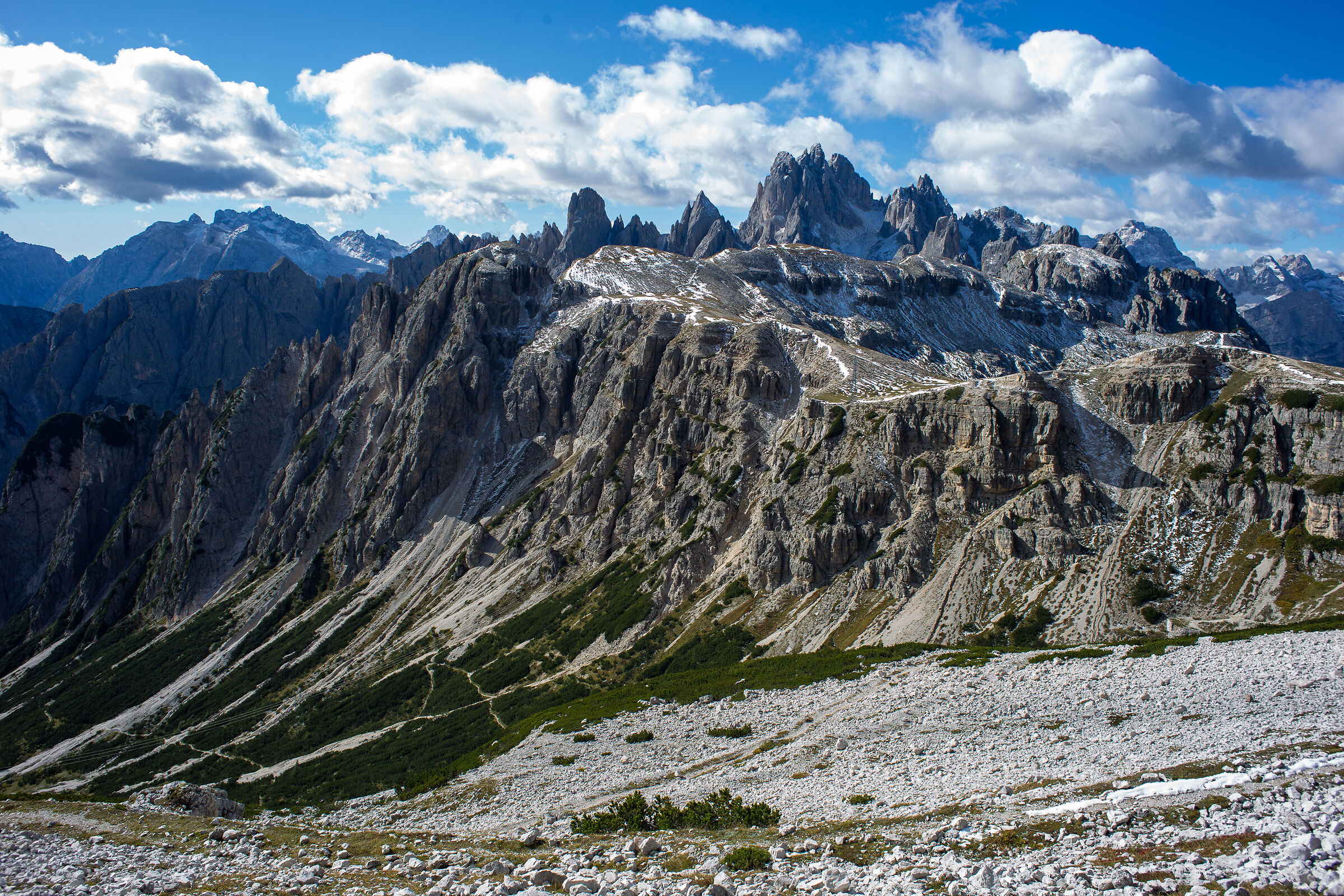 Veduta dalle Tre Cime di Lavaredo