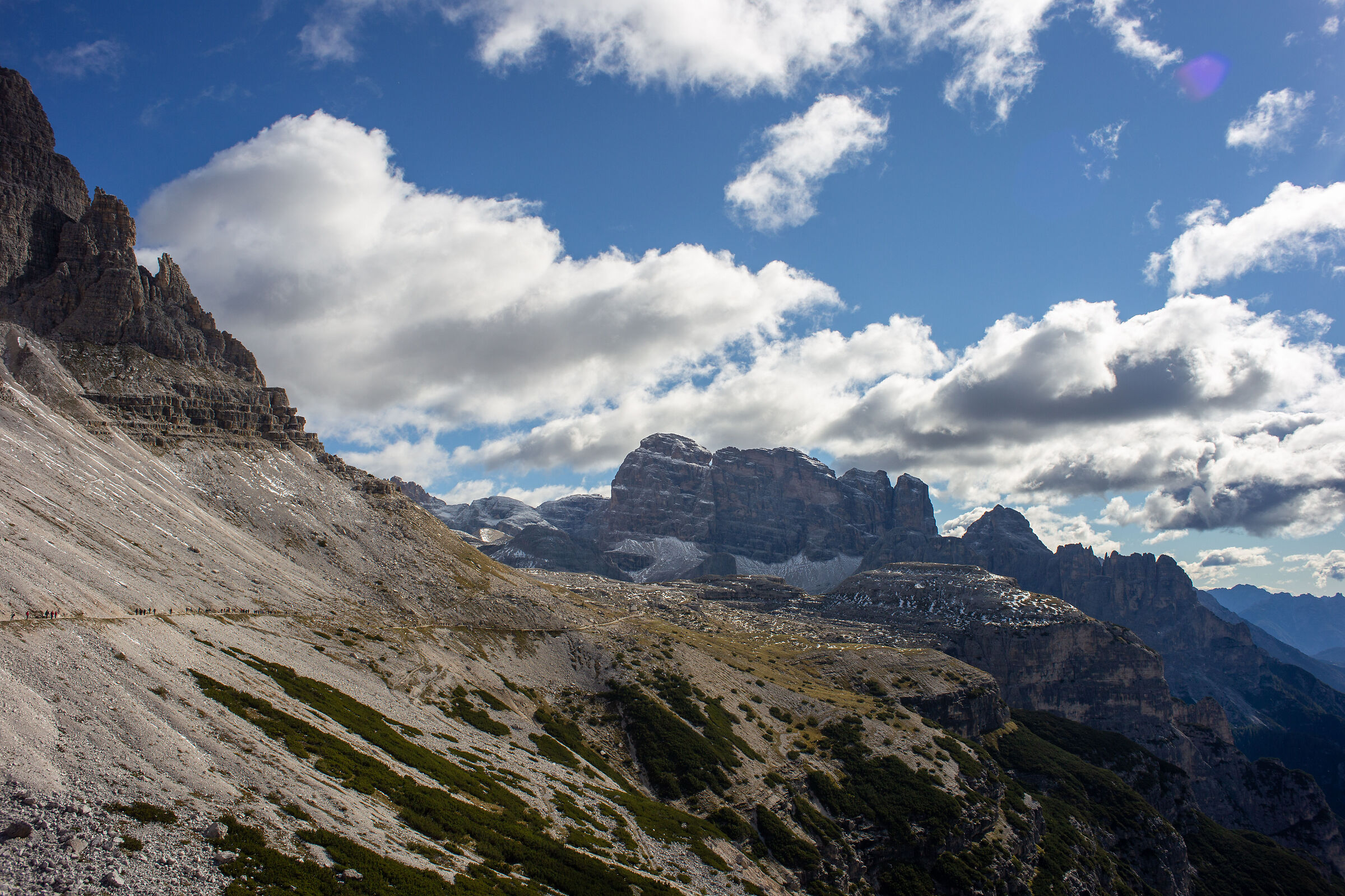 Veduta dalle Tre Cime di Lavaredo