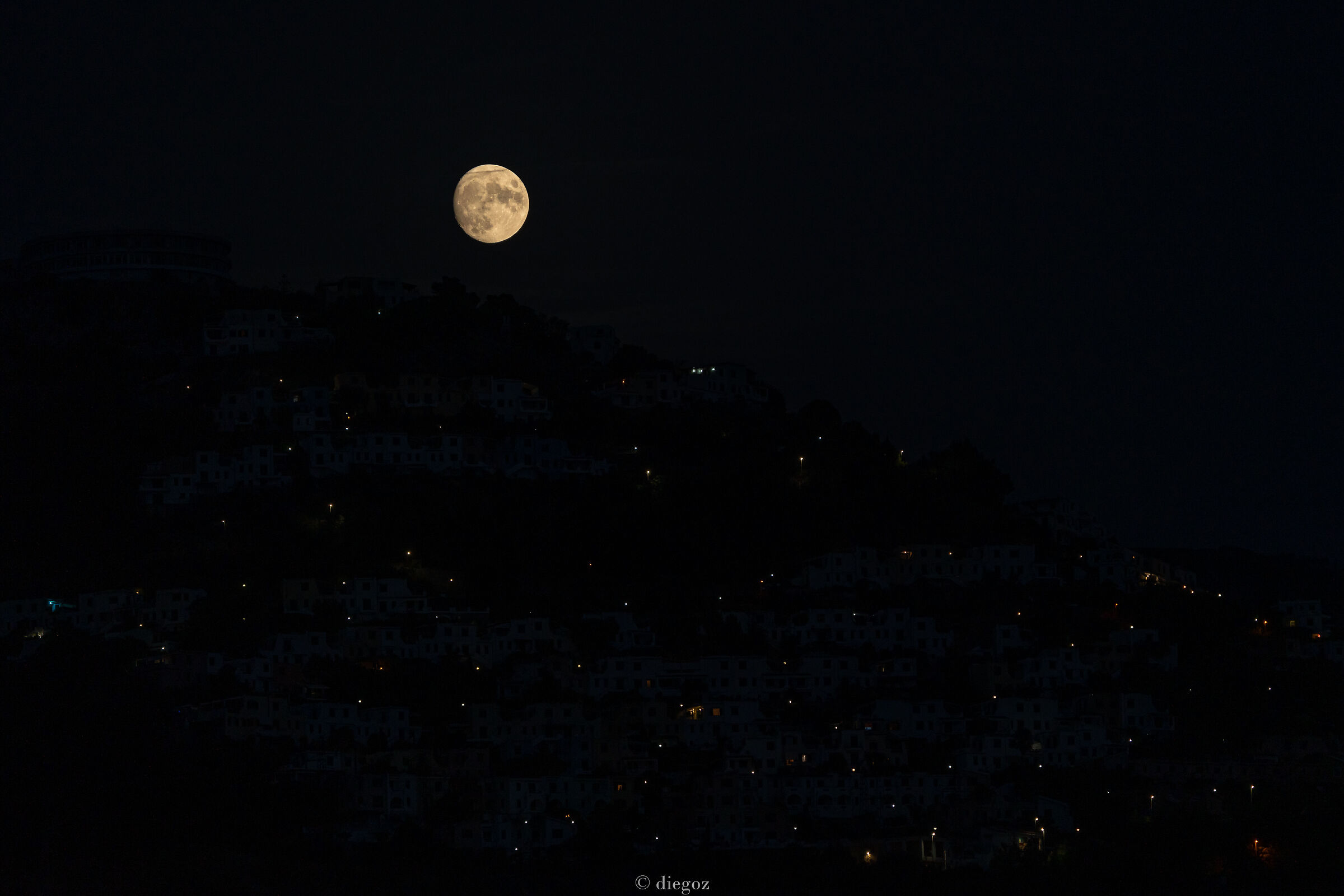 Praia a Mare in the moonlight
