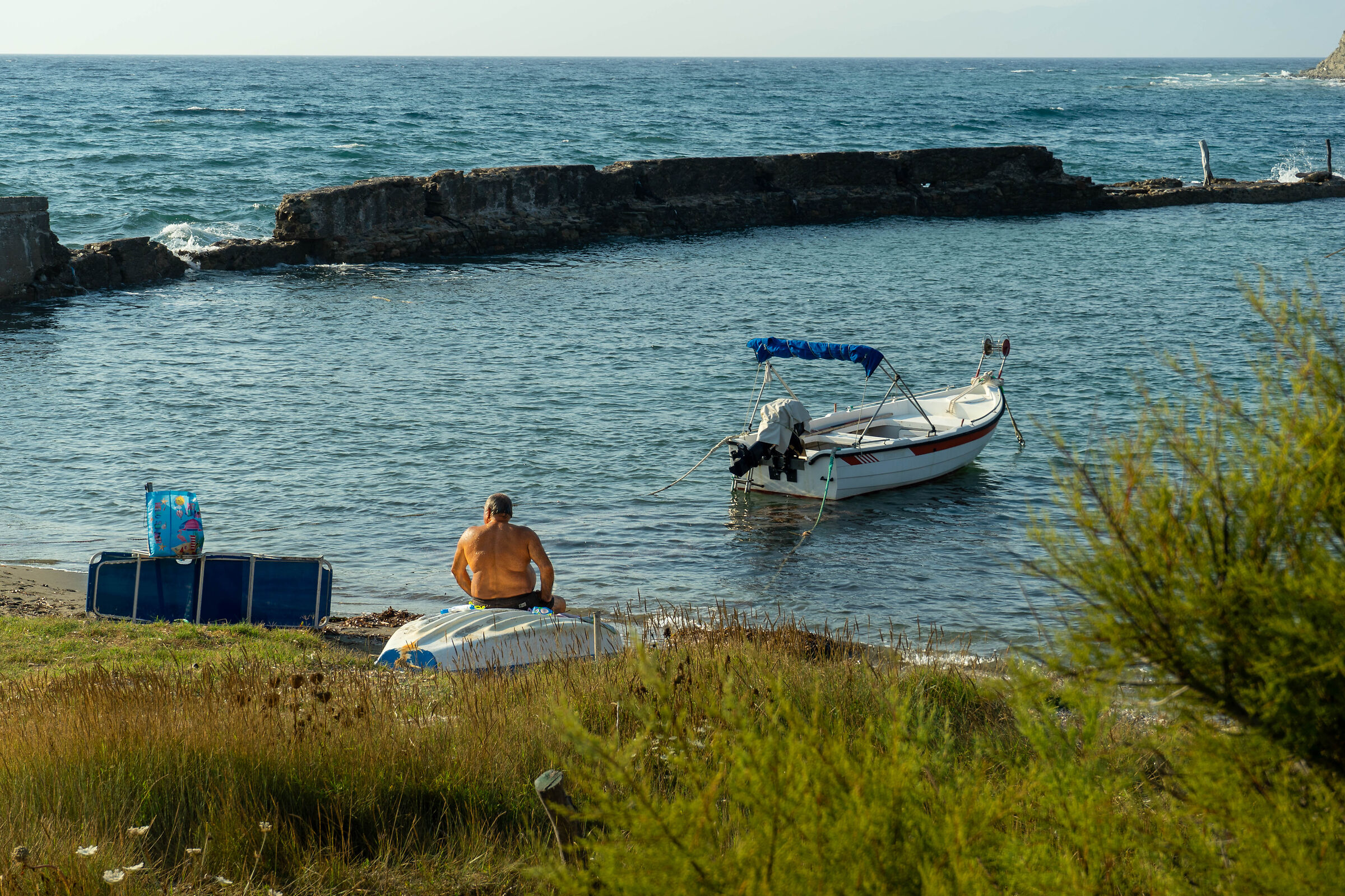 Un bagno di pace, Erikoussa Grecia