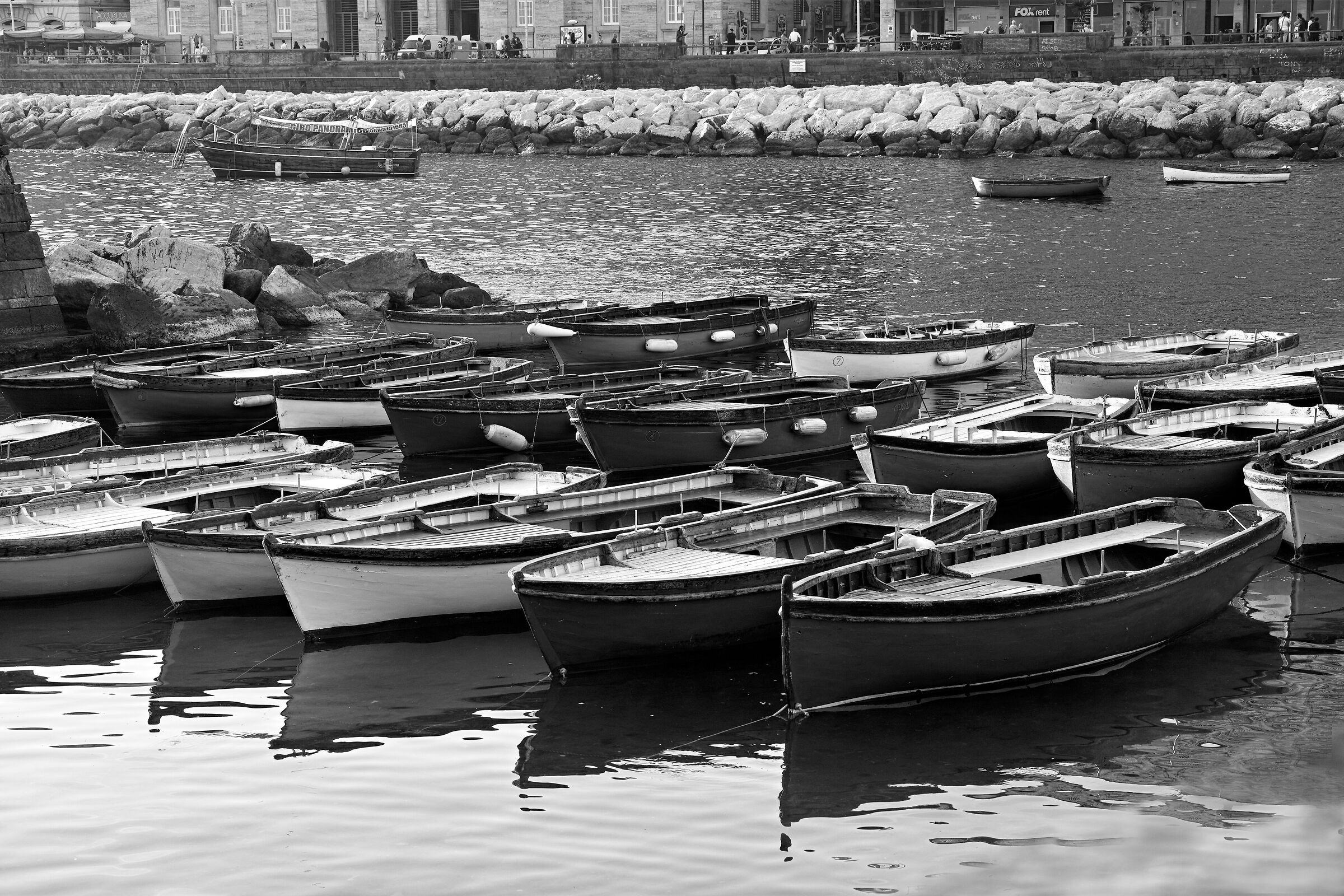 Napoli in toni di grigio