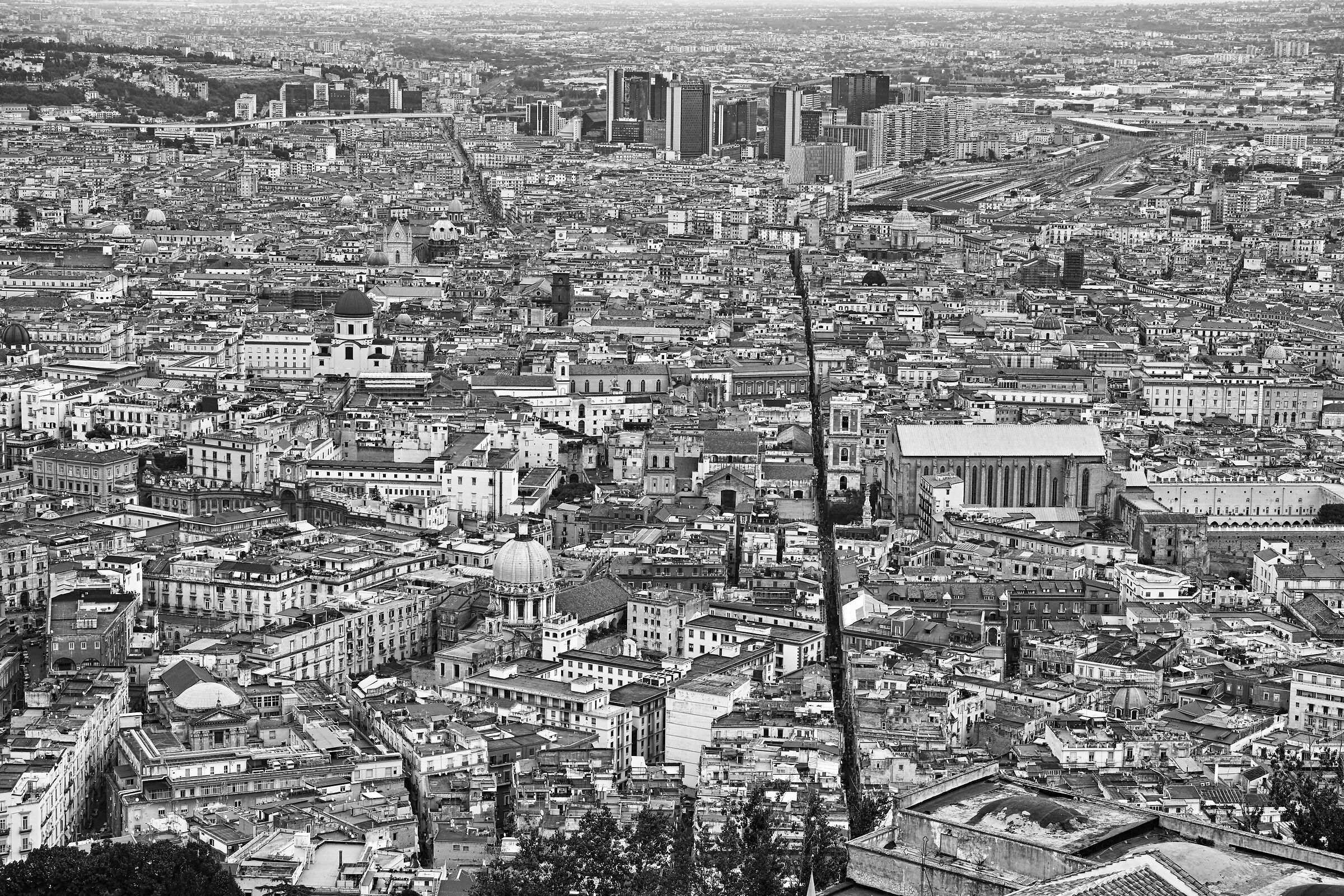 Spaccanapoli in toni di grigio