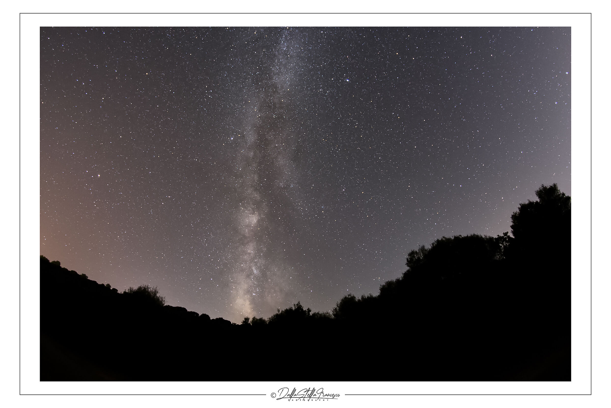 Milky Way "test" with the 8 mm