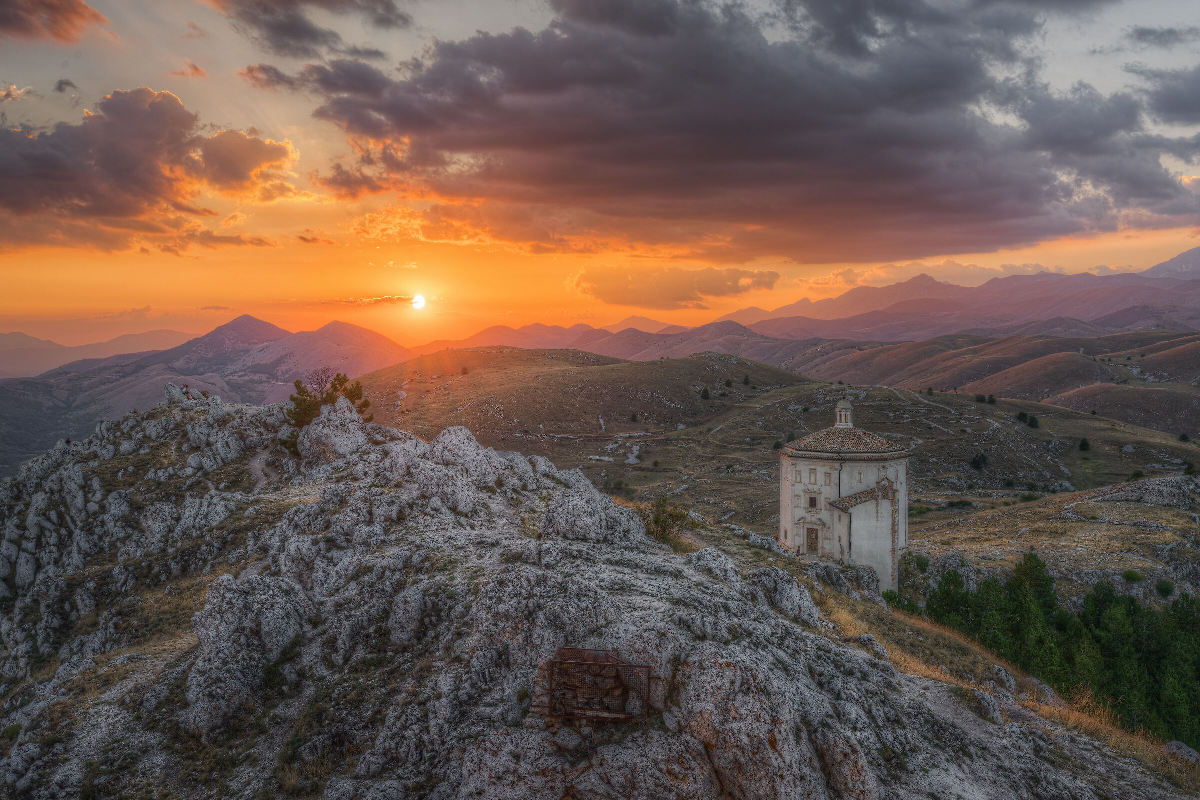 Rocca Calascio al tramonto