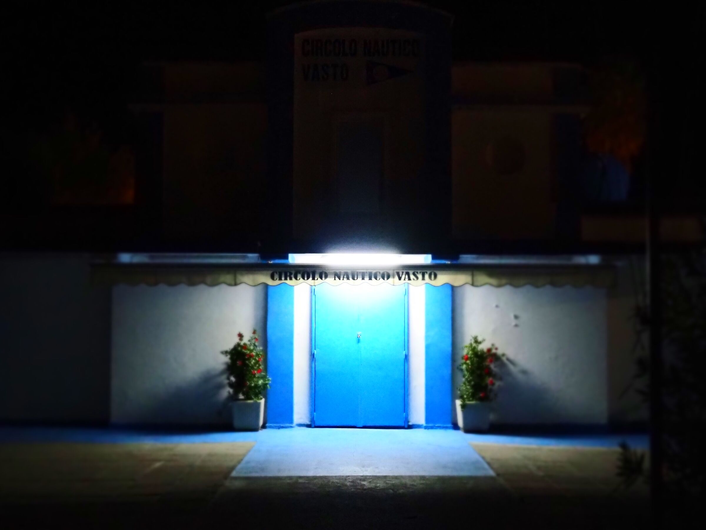 The nautical club at night
