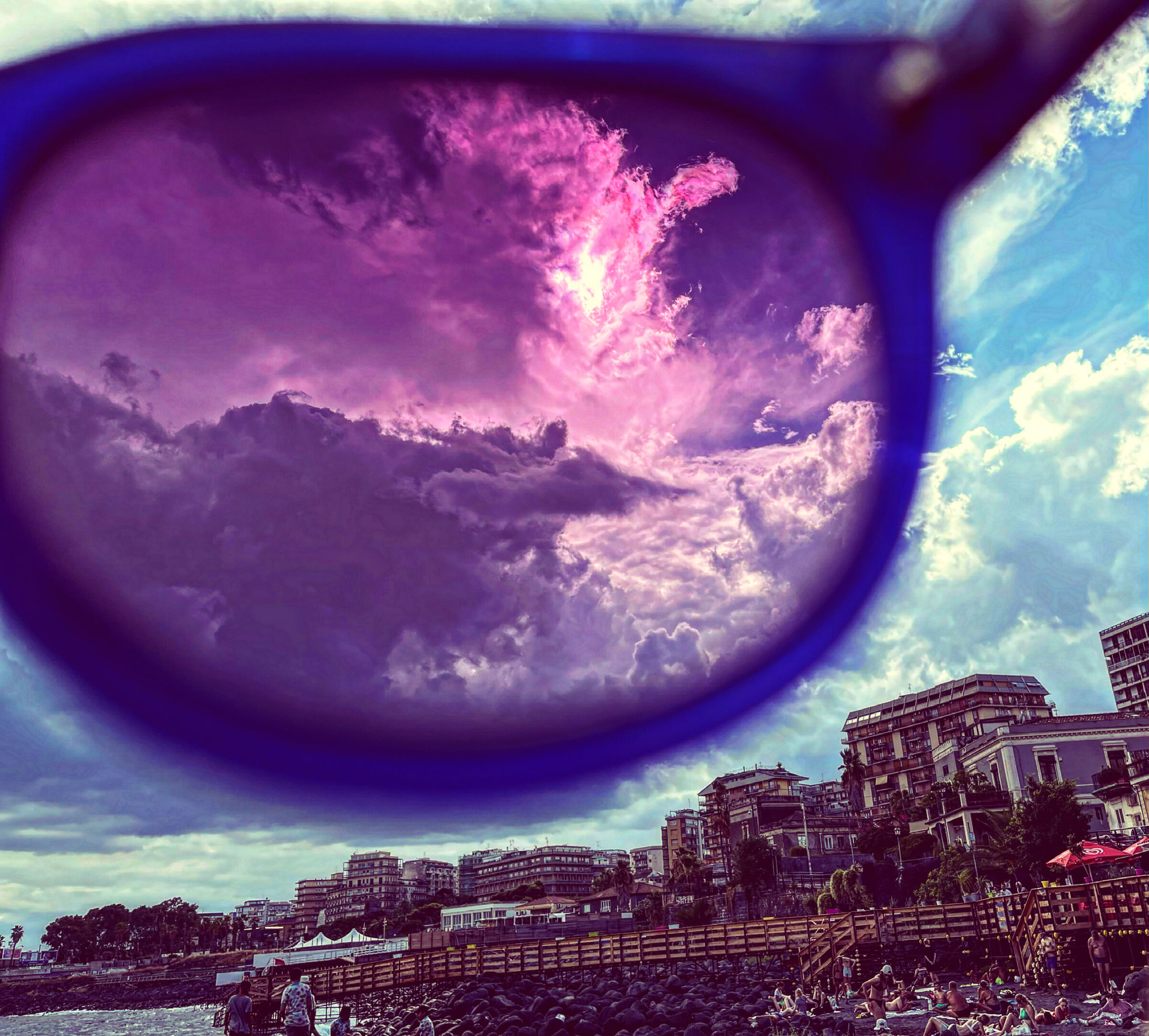 The sky under the lens