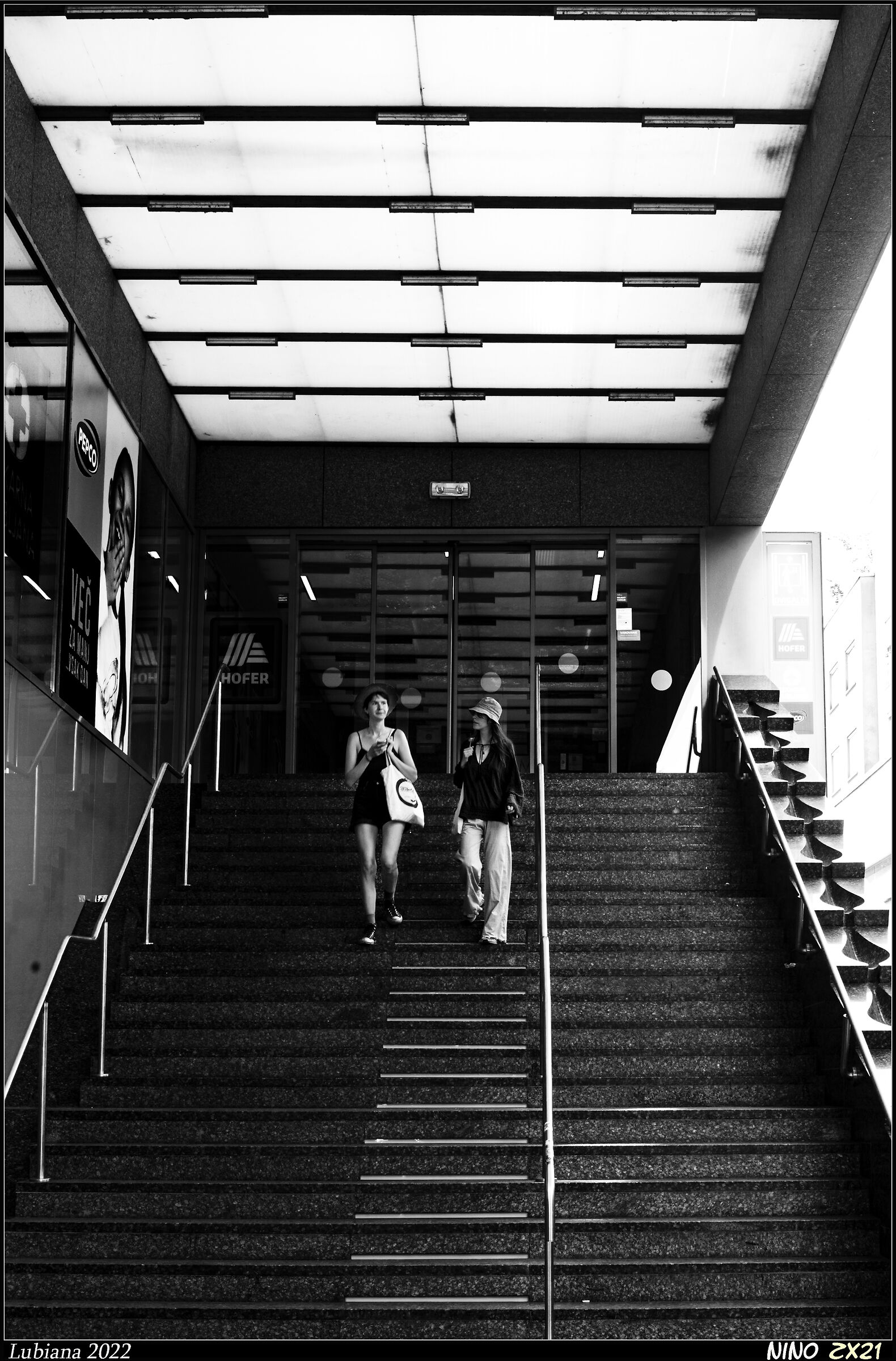 Scalinata e soubrette a Lubiana