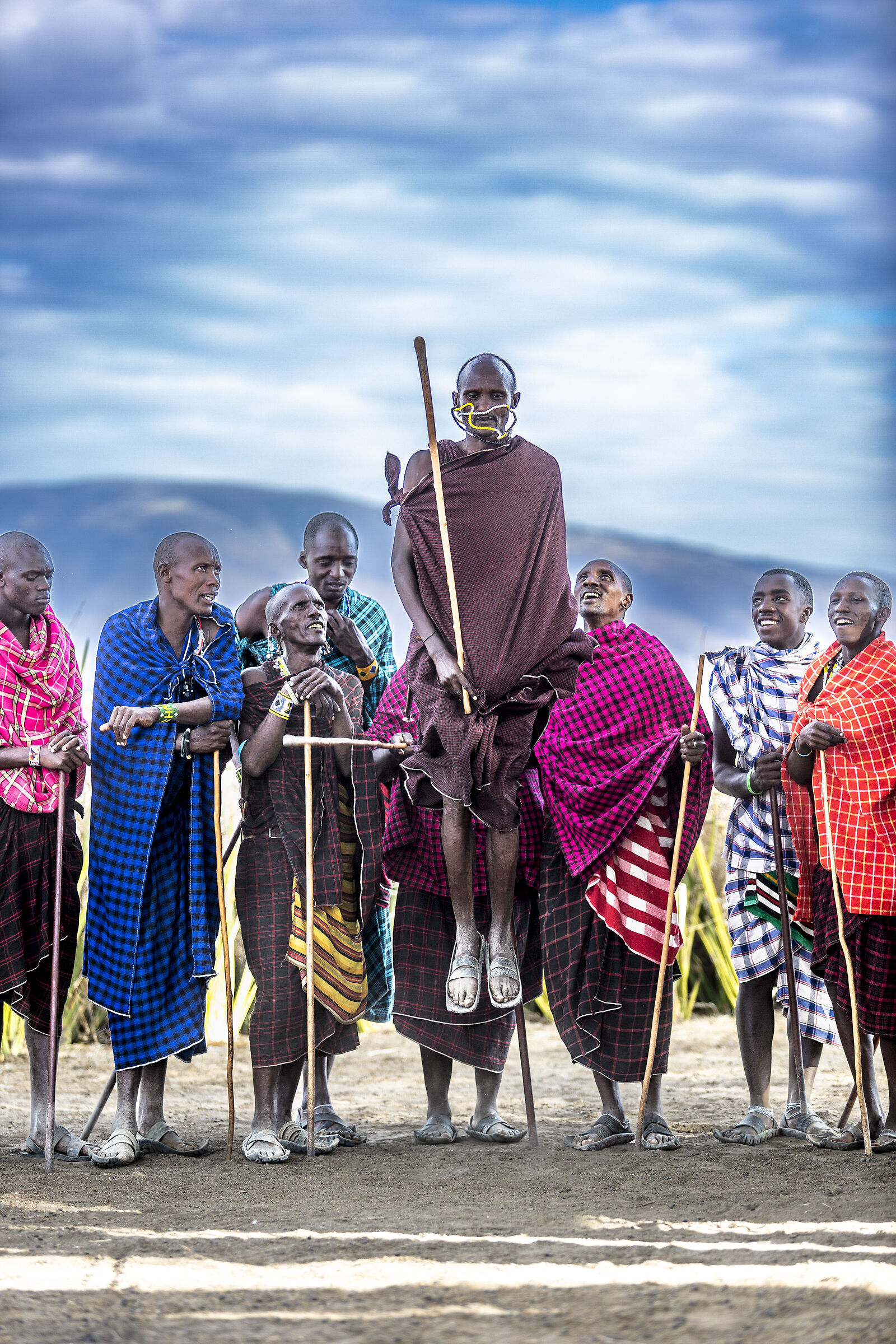 The jump of the Masai