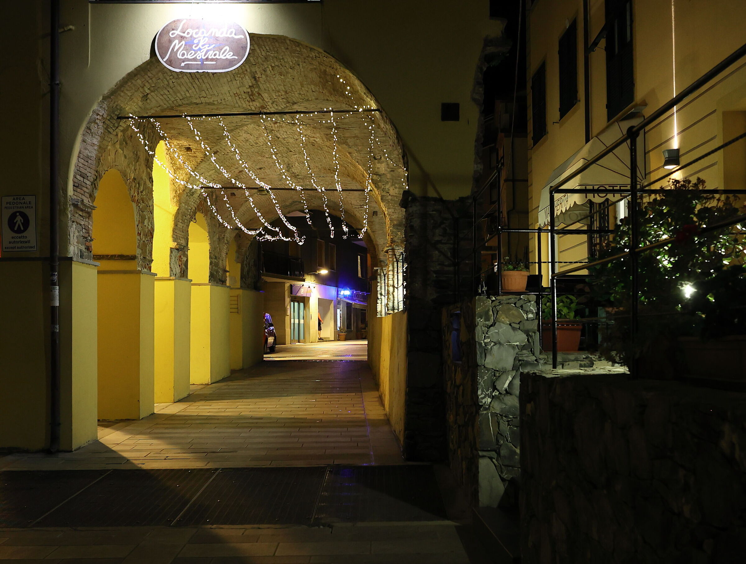 In the evening in Monterosso