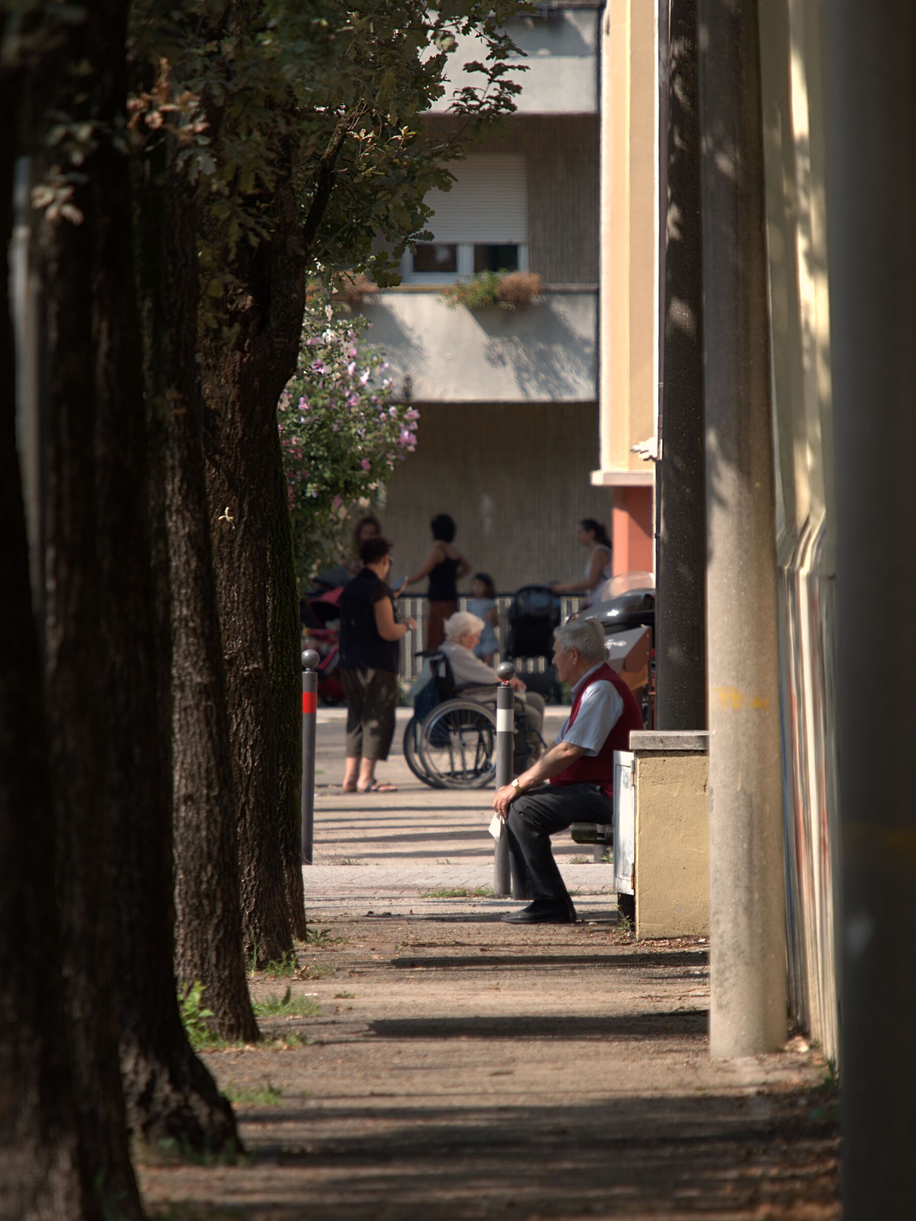 beyond the sidewalk