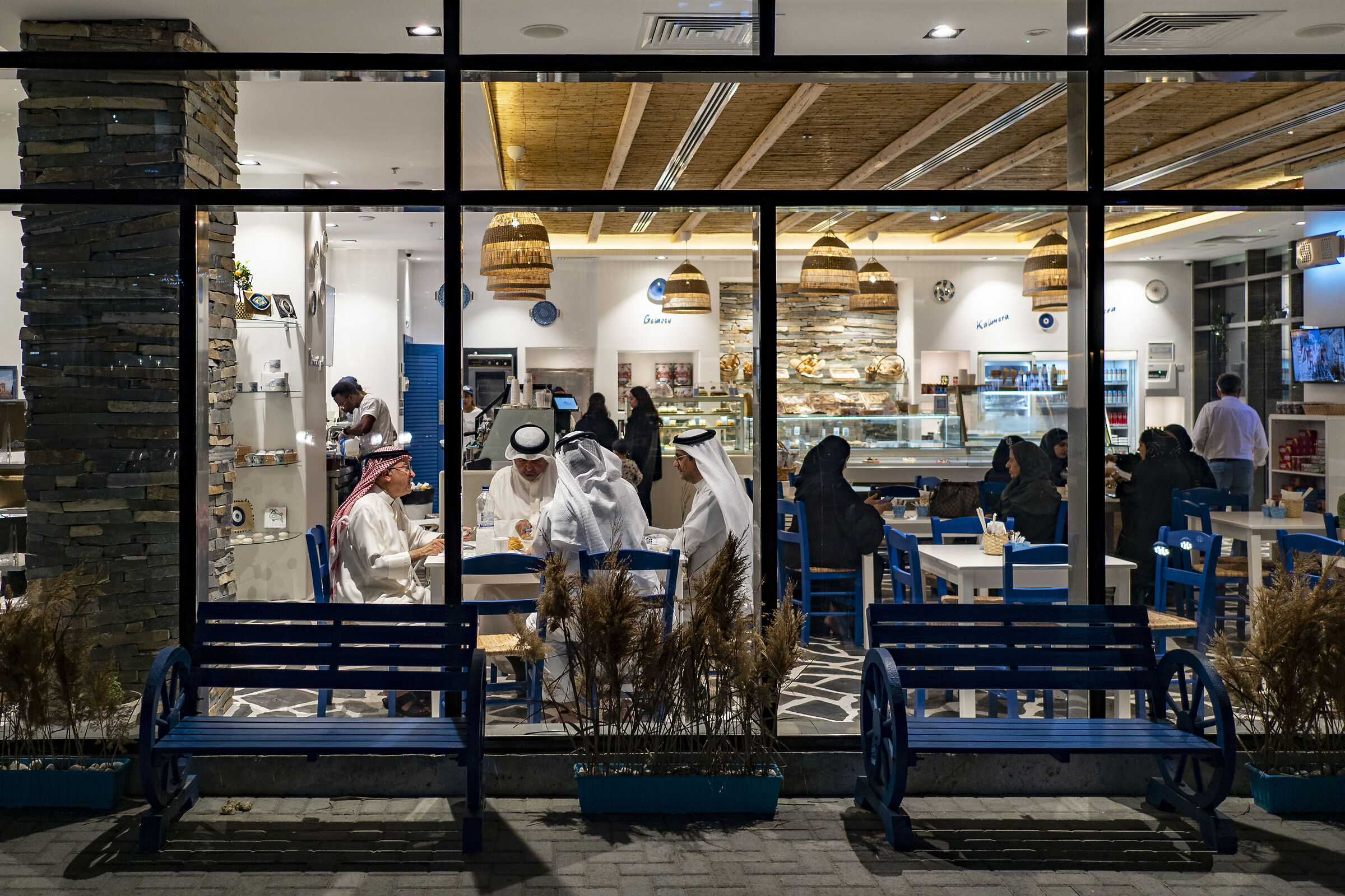 Seef by night when Ramadan is over