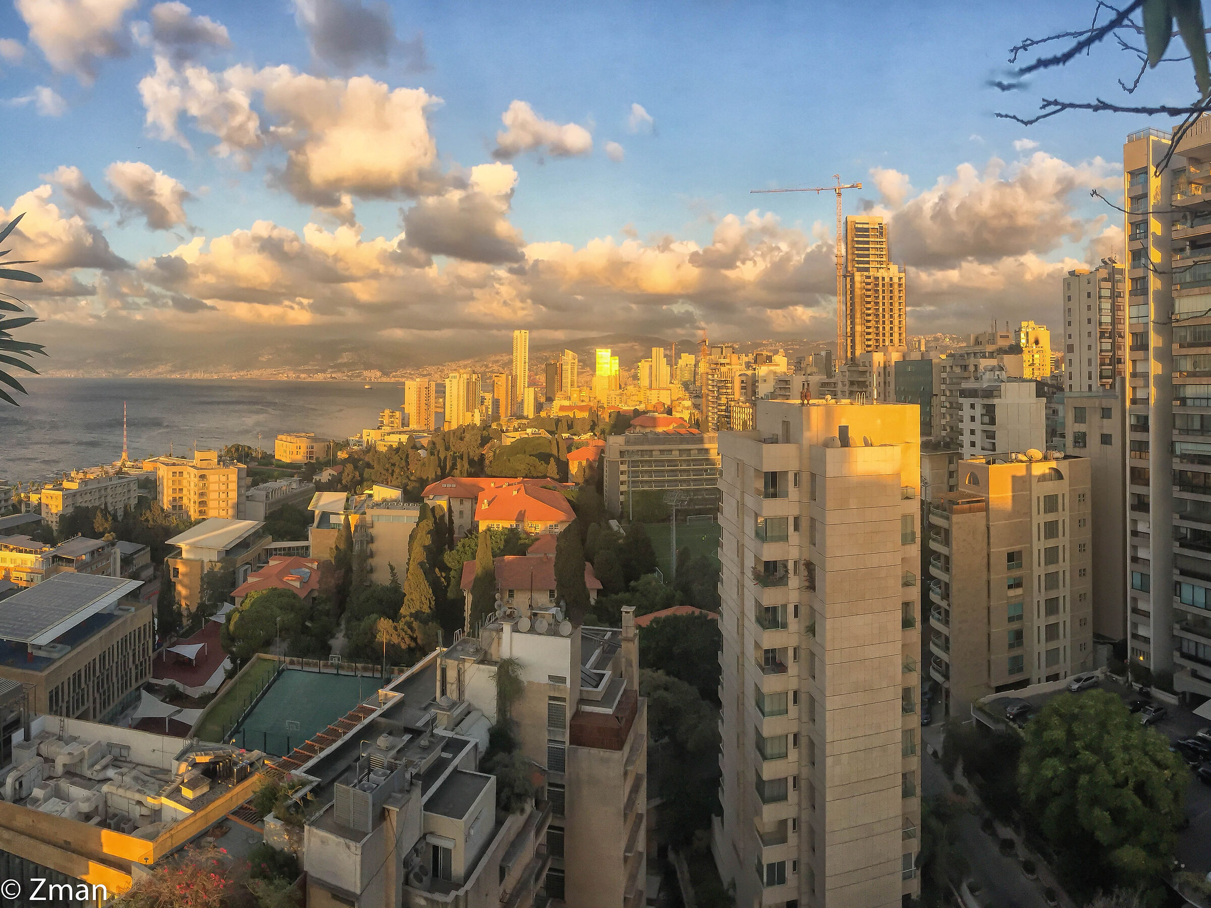 Beirut Panorama at Sunset