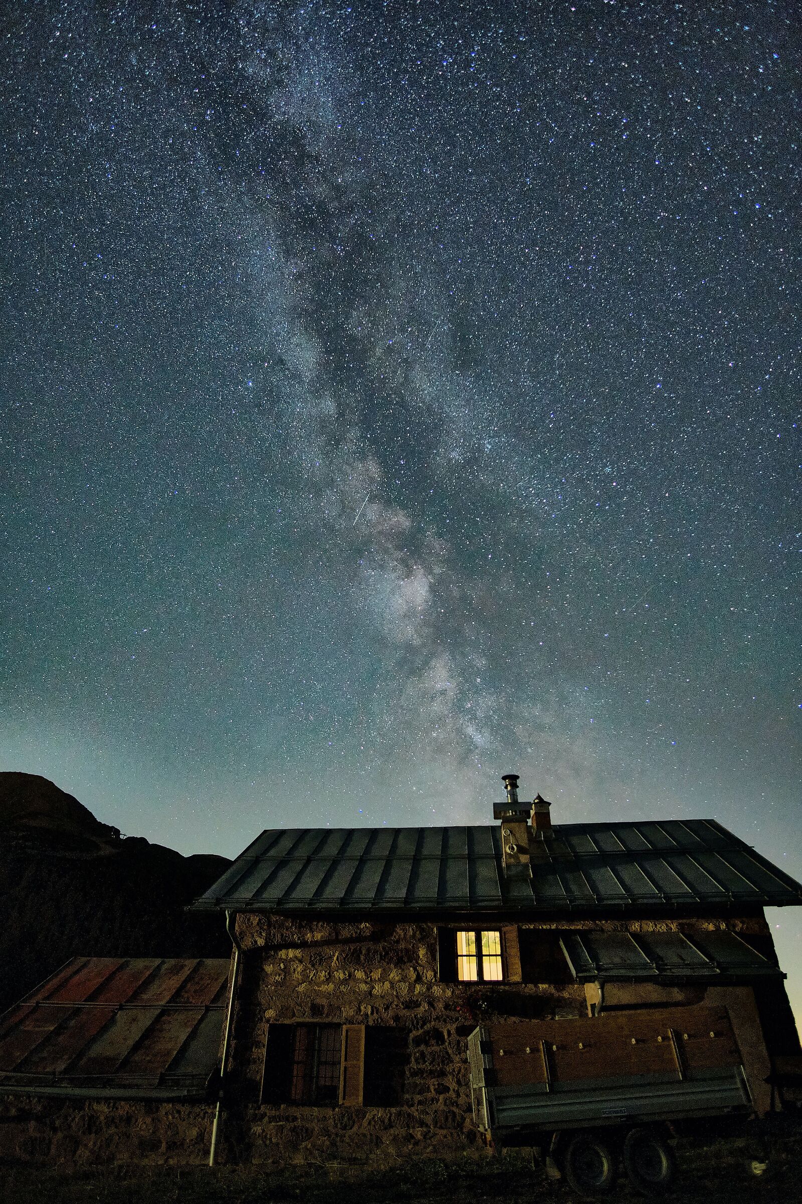 Via Lattea sulle Alpi