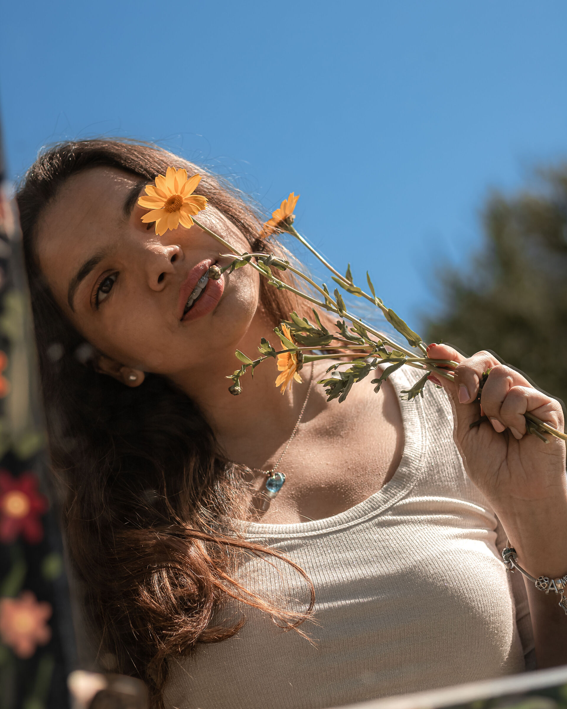 Vintage Portrait Flower