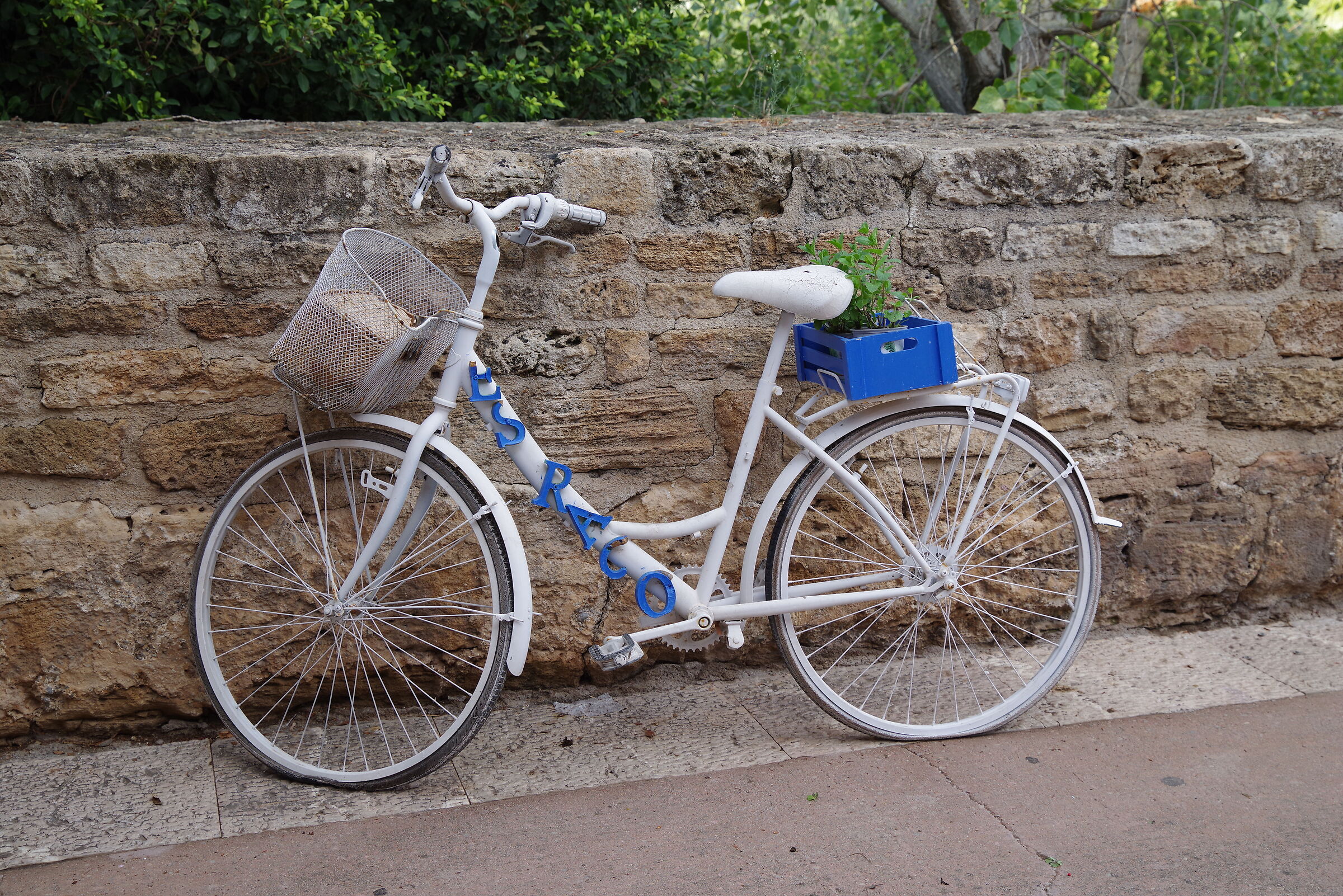 The advertising bike
