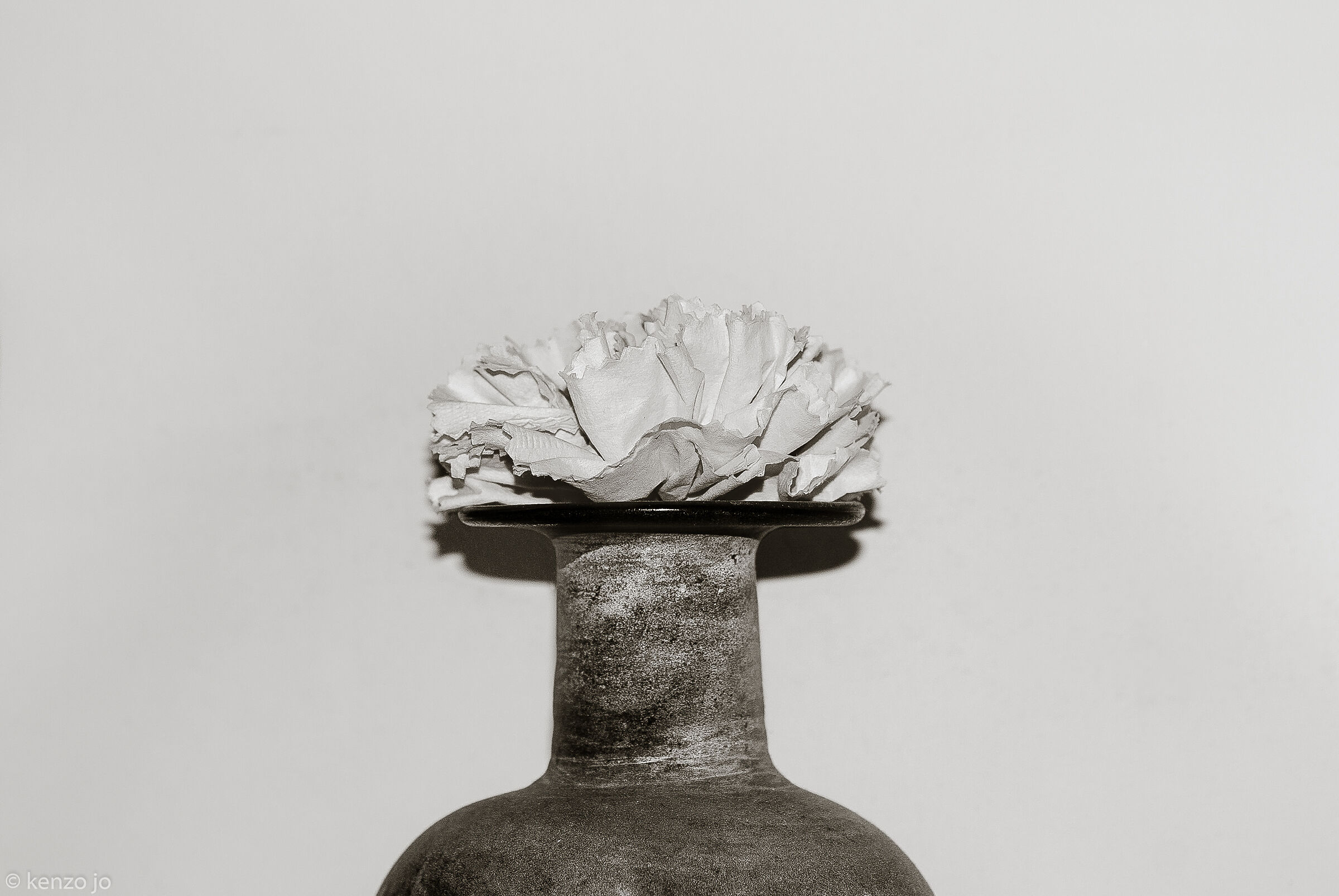 With a flower in your mouth...