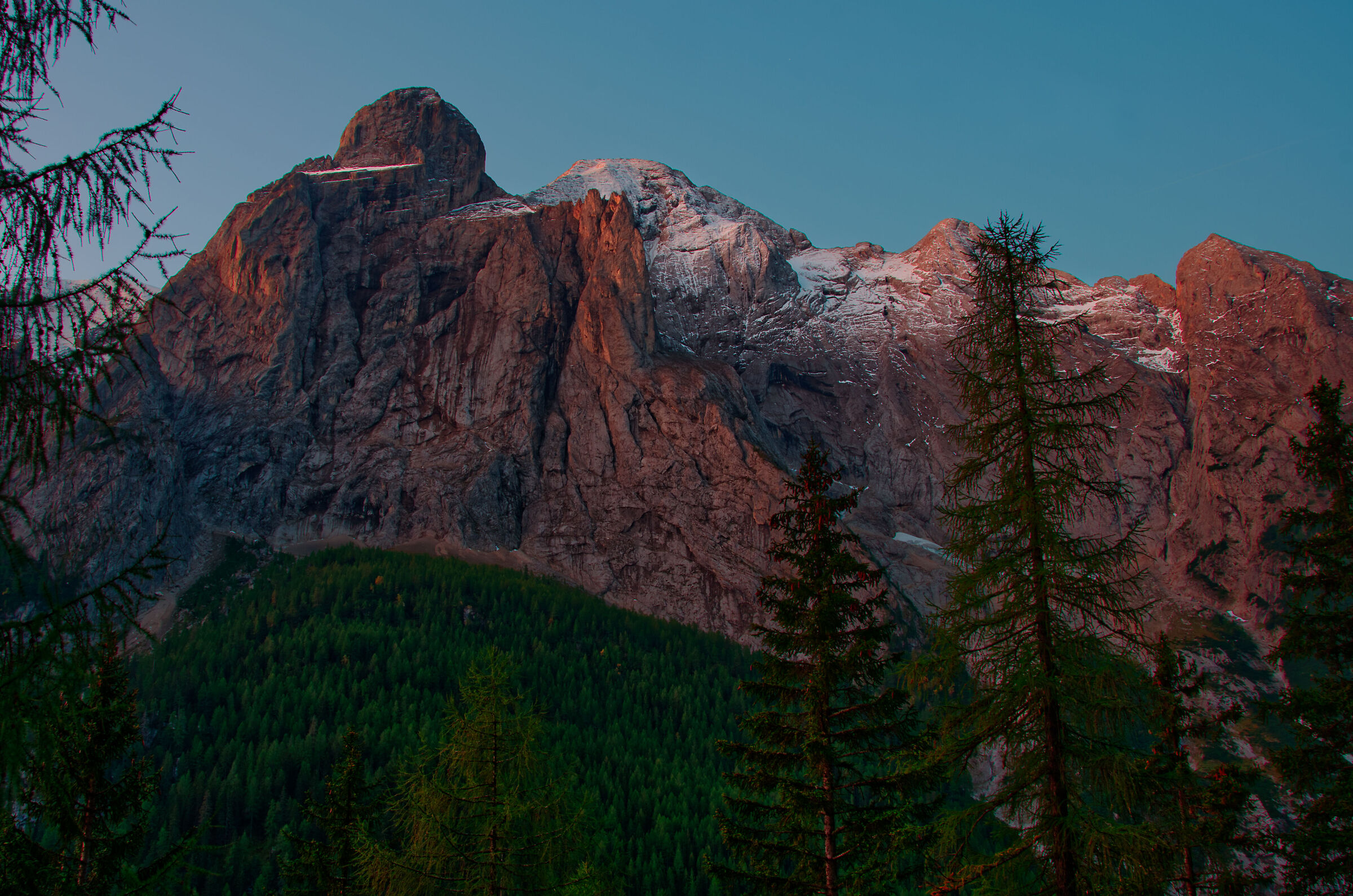 Sunrise over the Dolomites