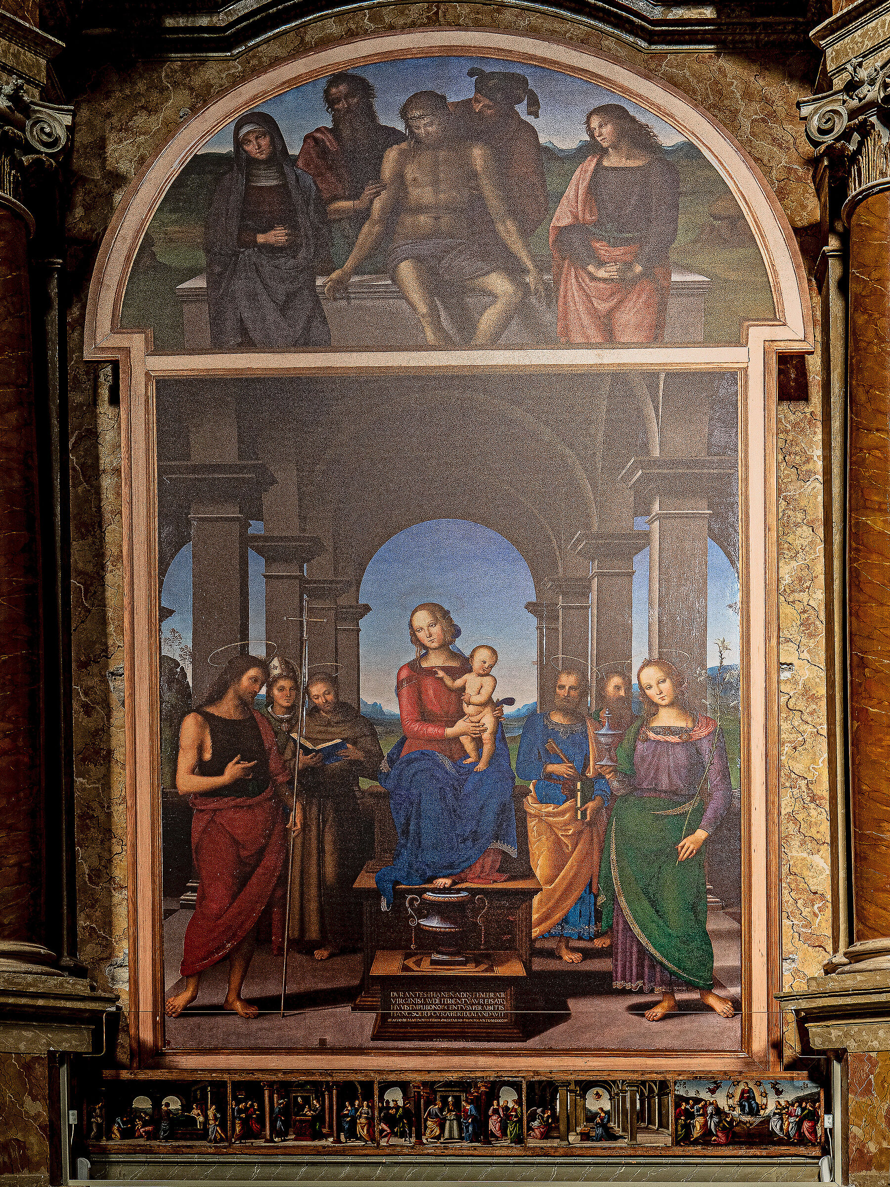 Madonna in trono con il Bambino del Perugino -Fano
