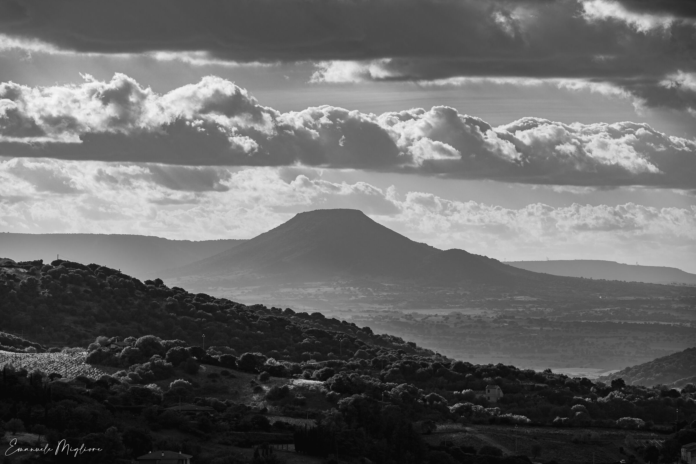 Vista panoramica su Ittireddu