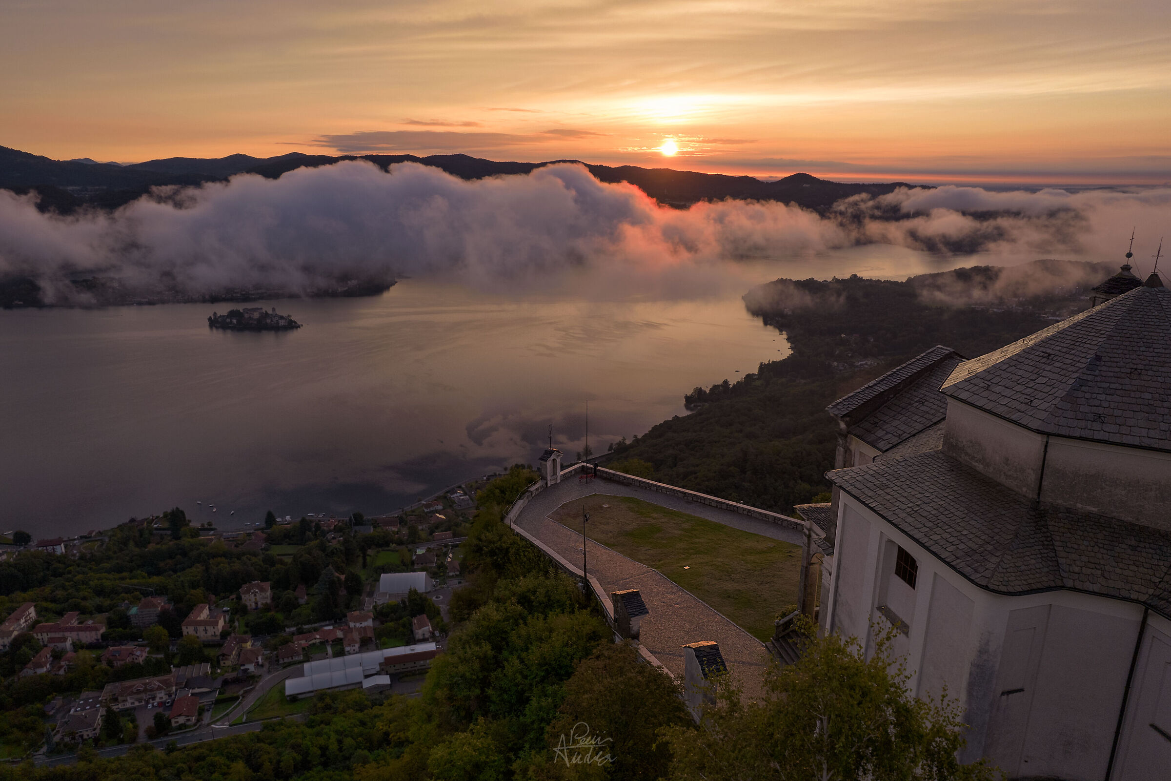 Orta San Giulio, view from the Madonna del Sasso