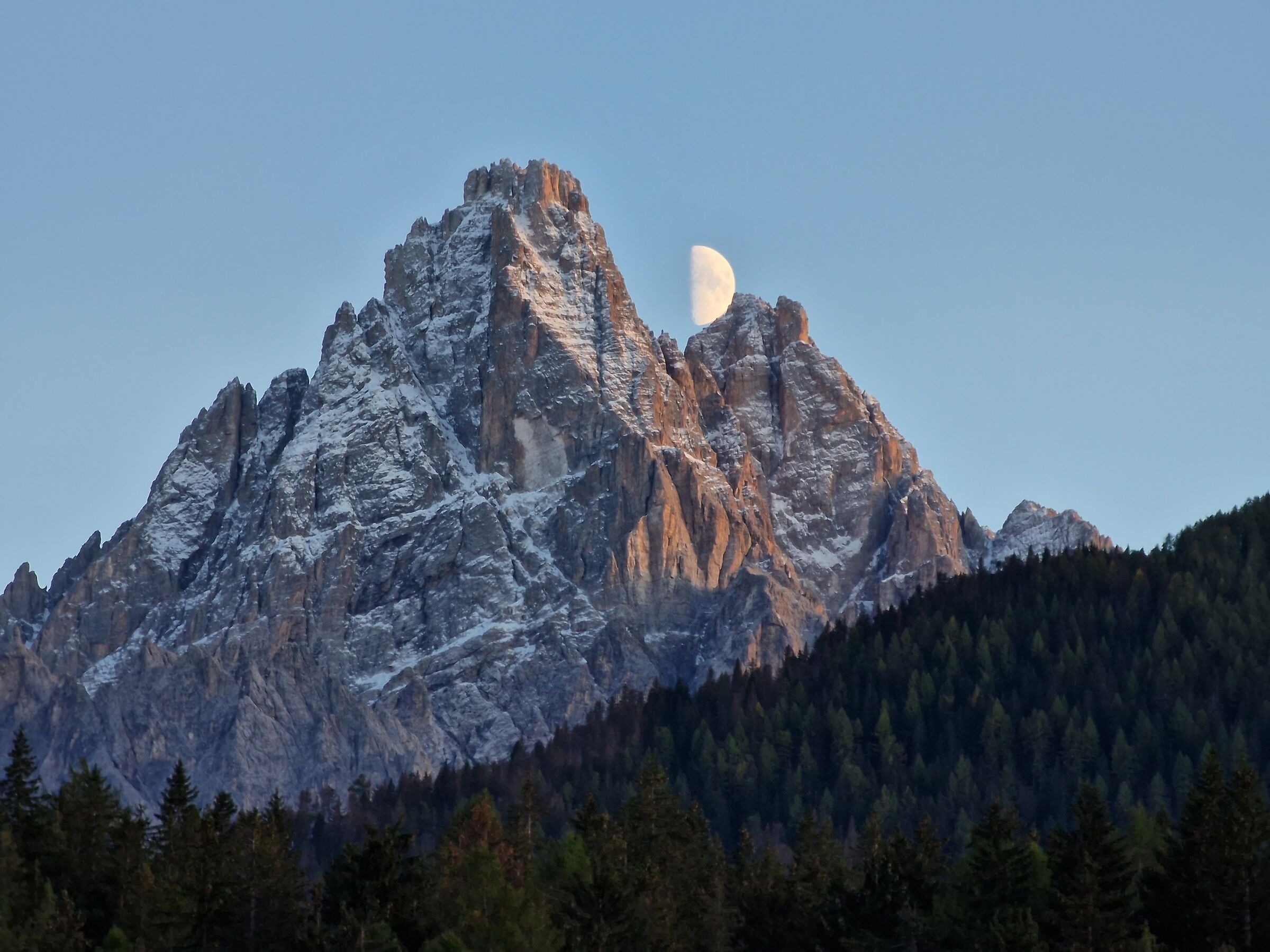 See where the moon has rested...