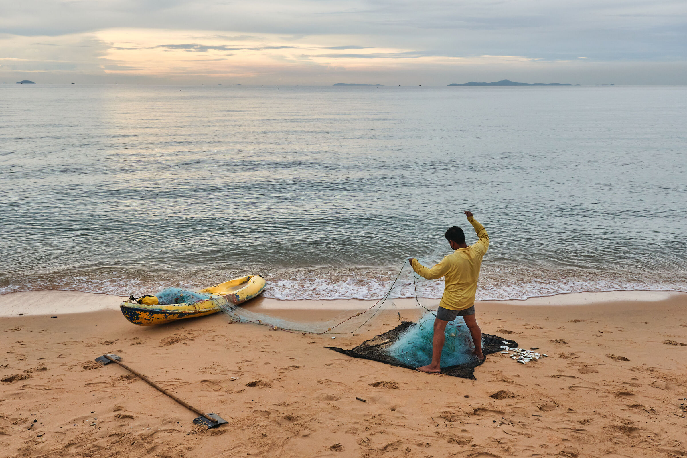 The fisherman and his booty