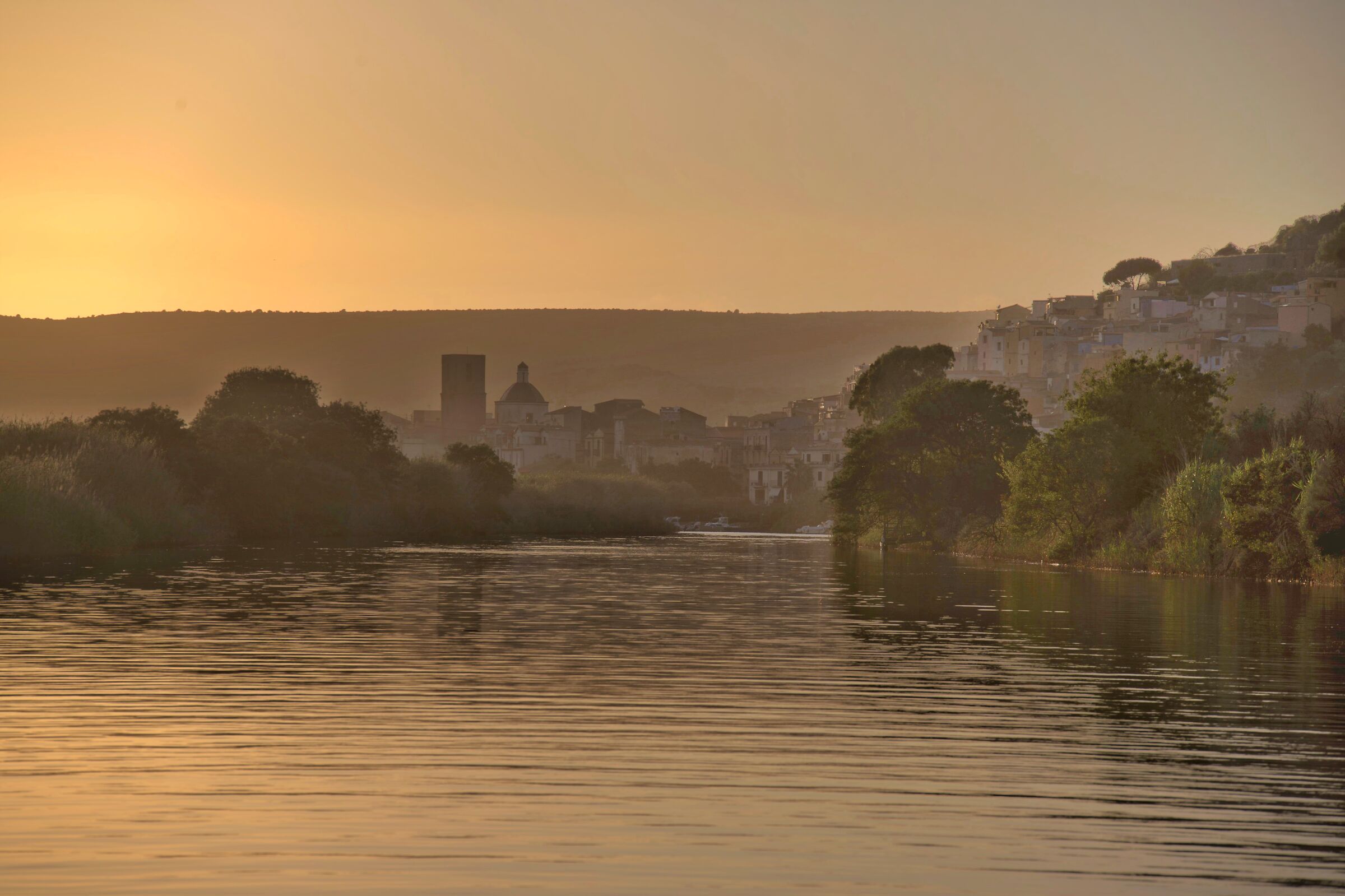 Looking at Bosa towards the mouth of the Temo