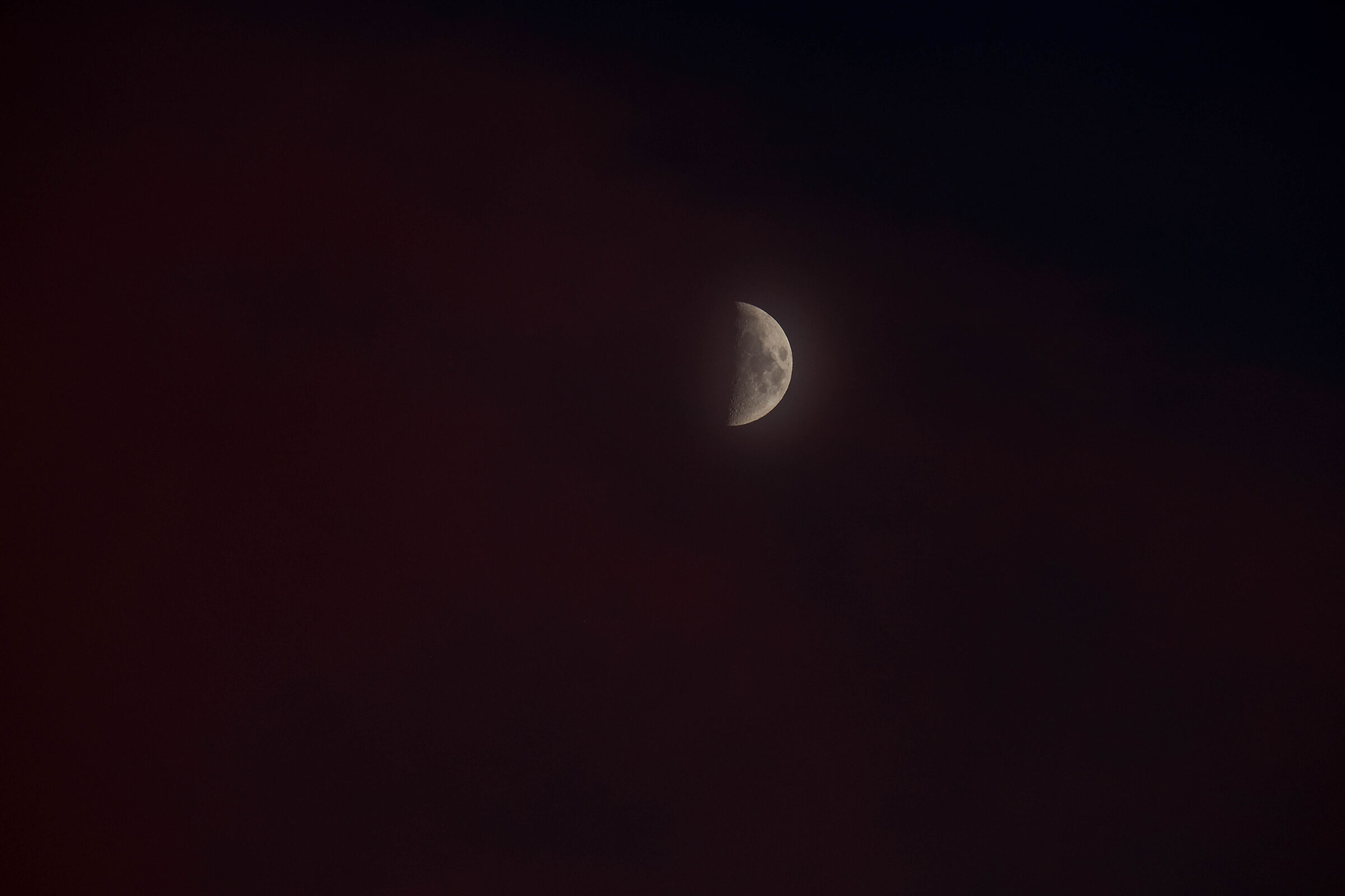 Sunset with Moon