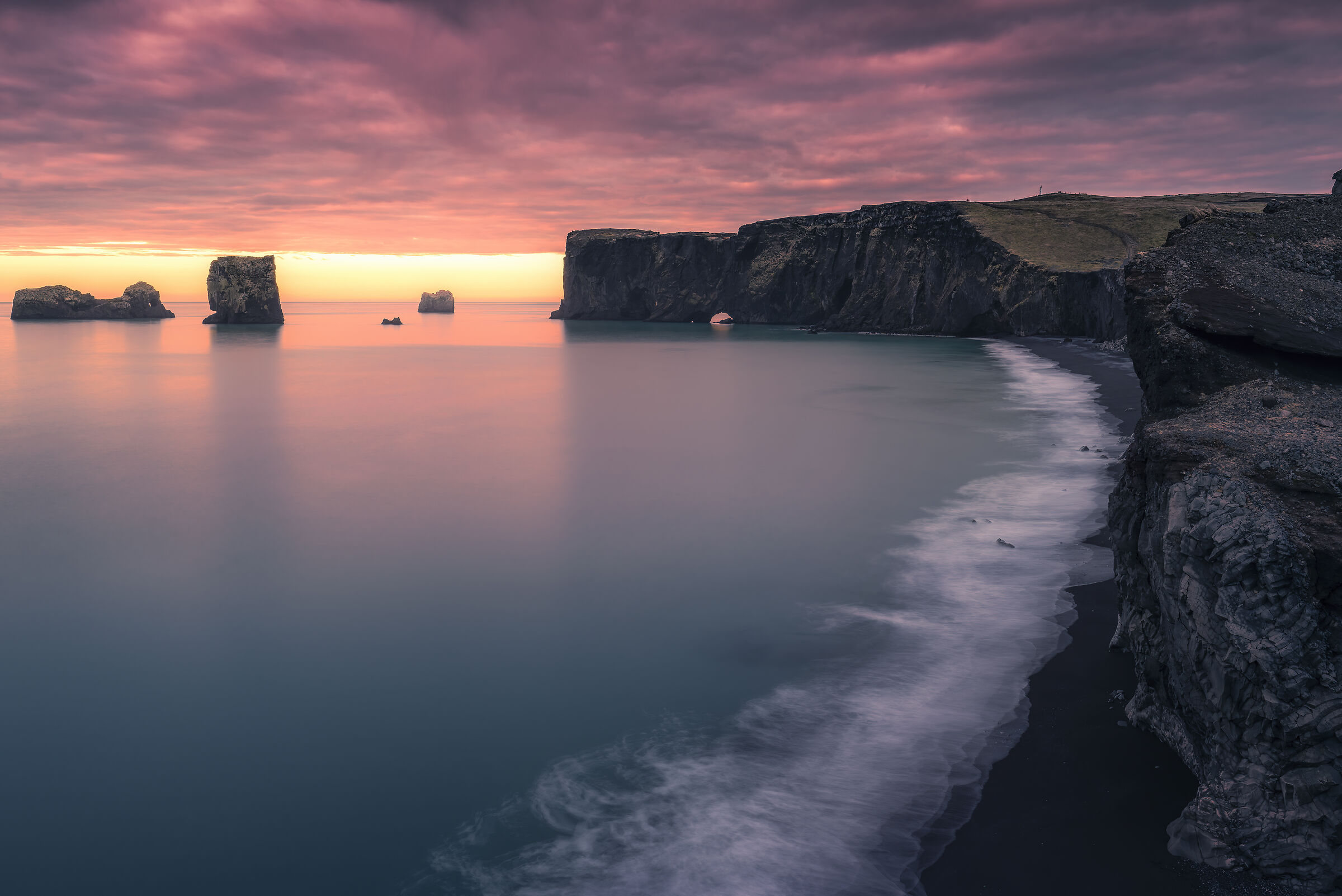 epic sunrise in iceland