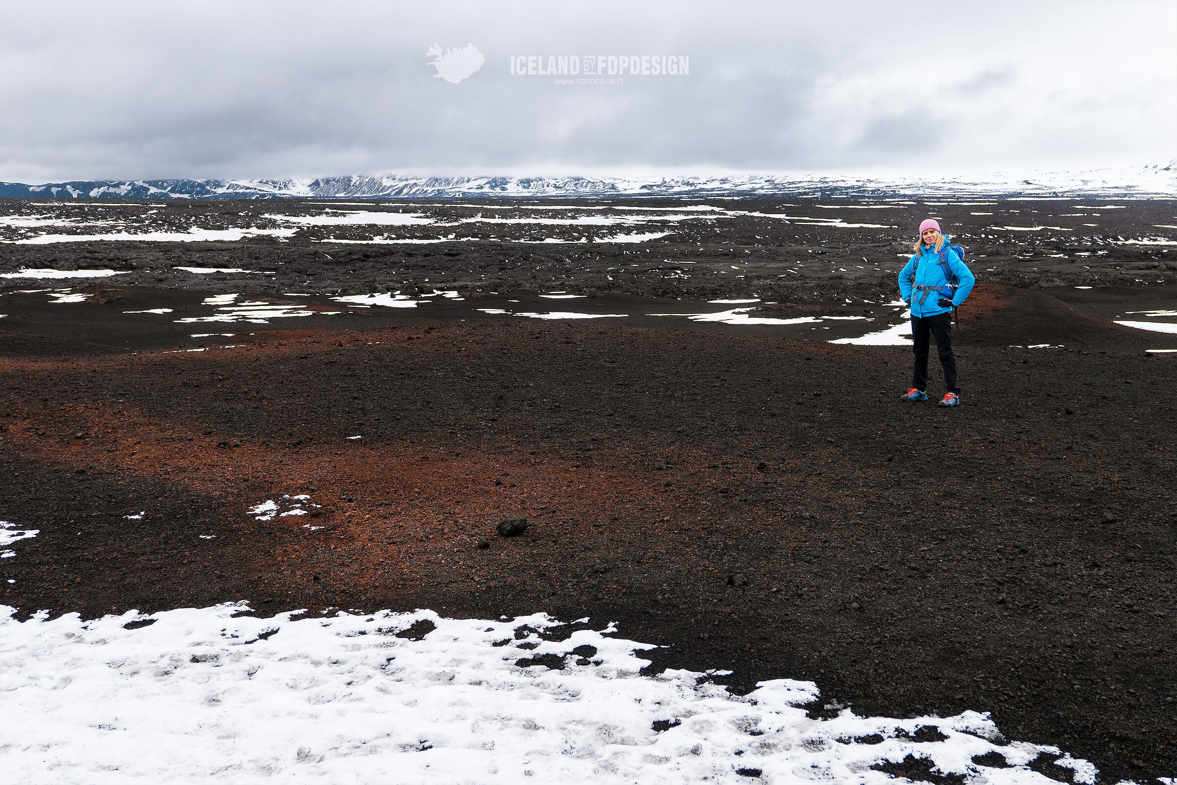 lava and snow in Askja