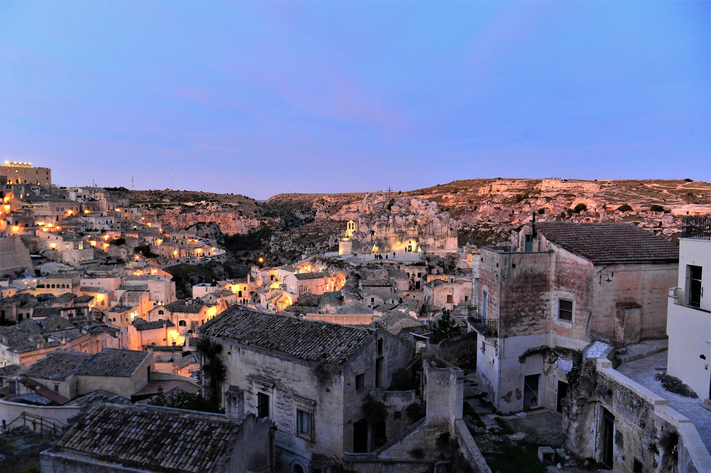 Matera - tramonto su Santa Maria de Idris