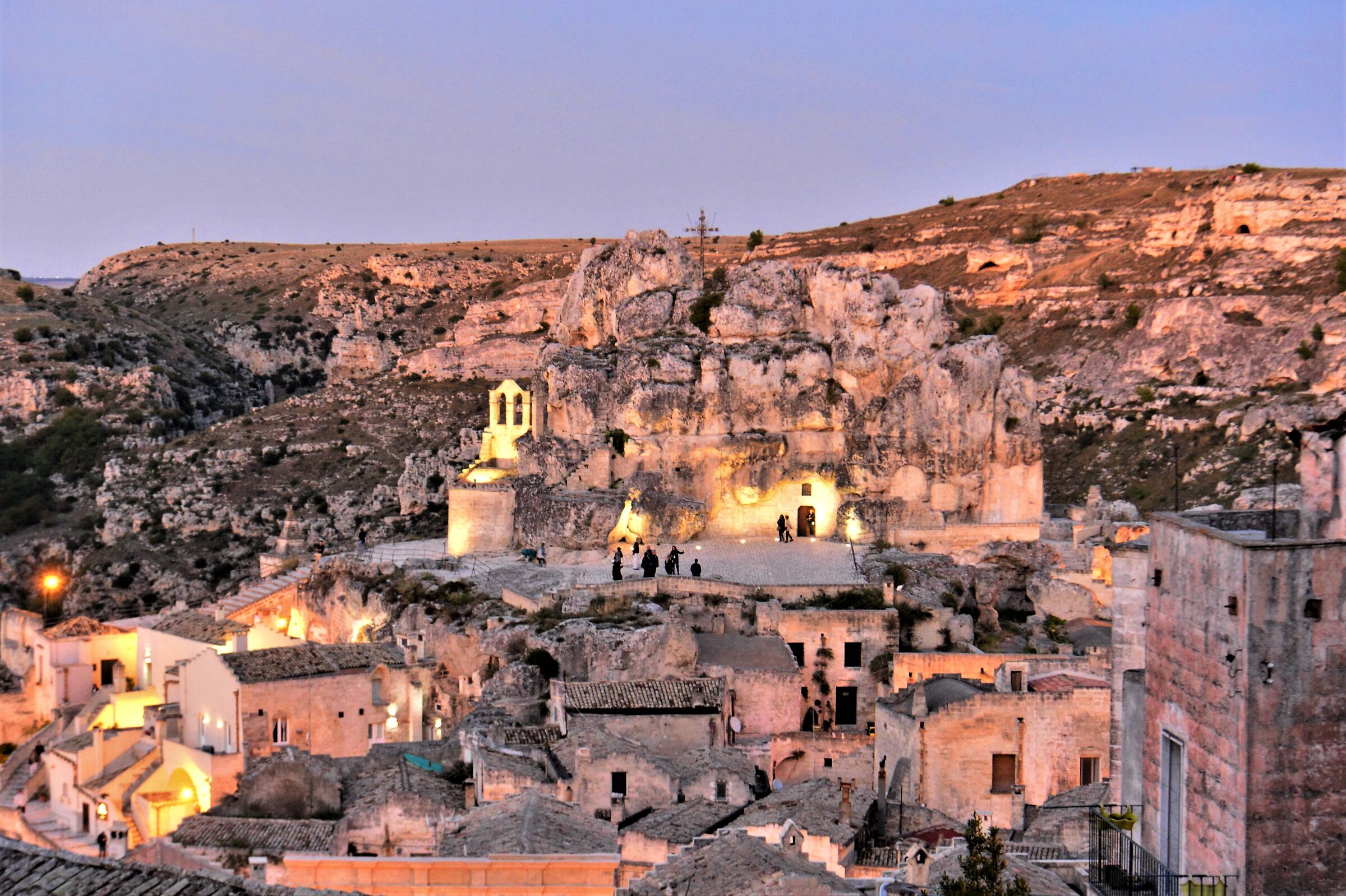 Matera - sunset over Santa Maria de Idris