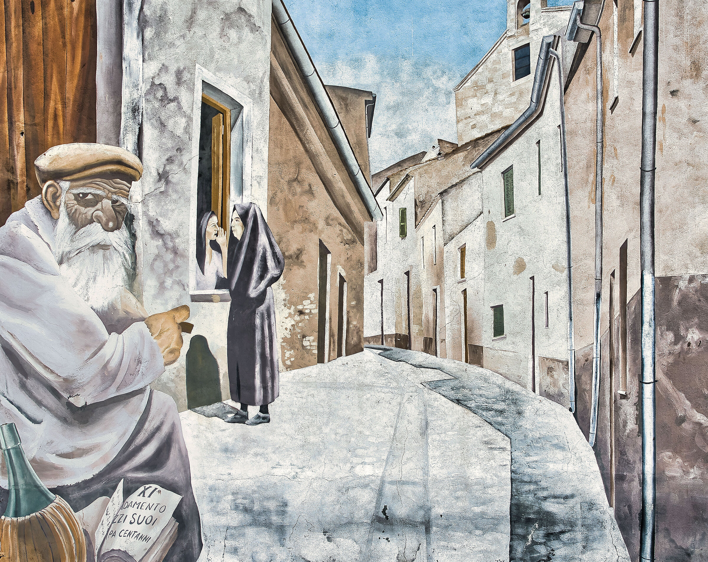 un murales del paese di Chiaramonti