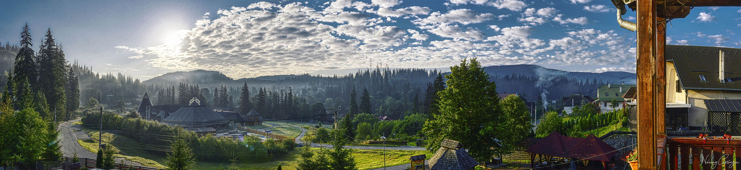 Borsec, overlooking the balcony