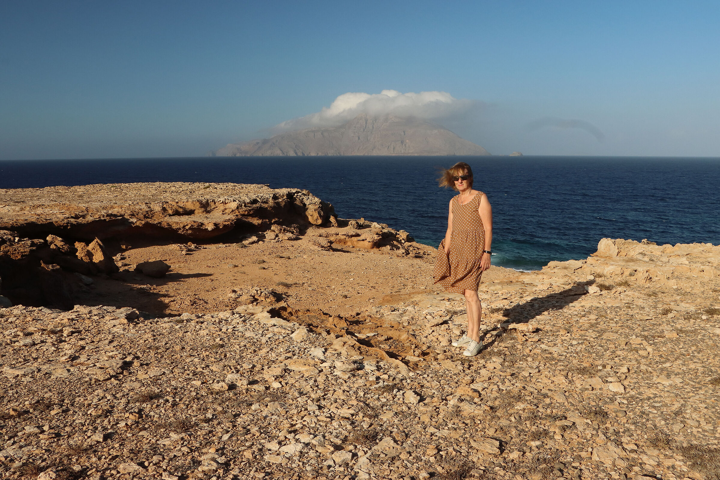 the Meltemi on the cliff