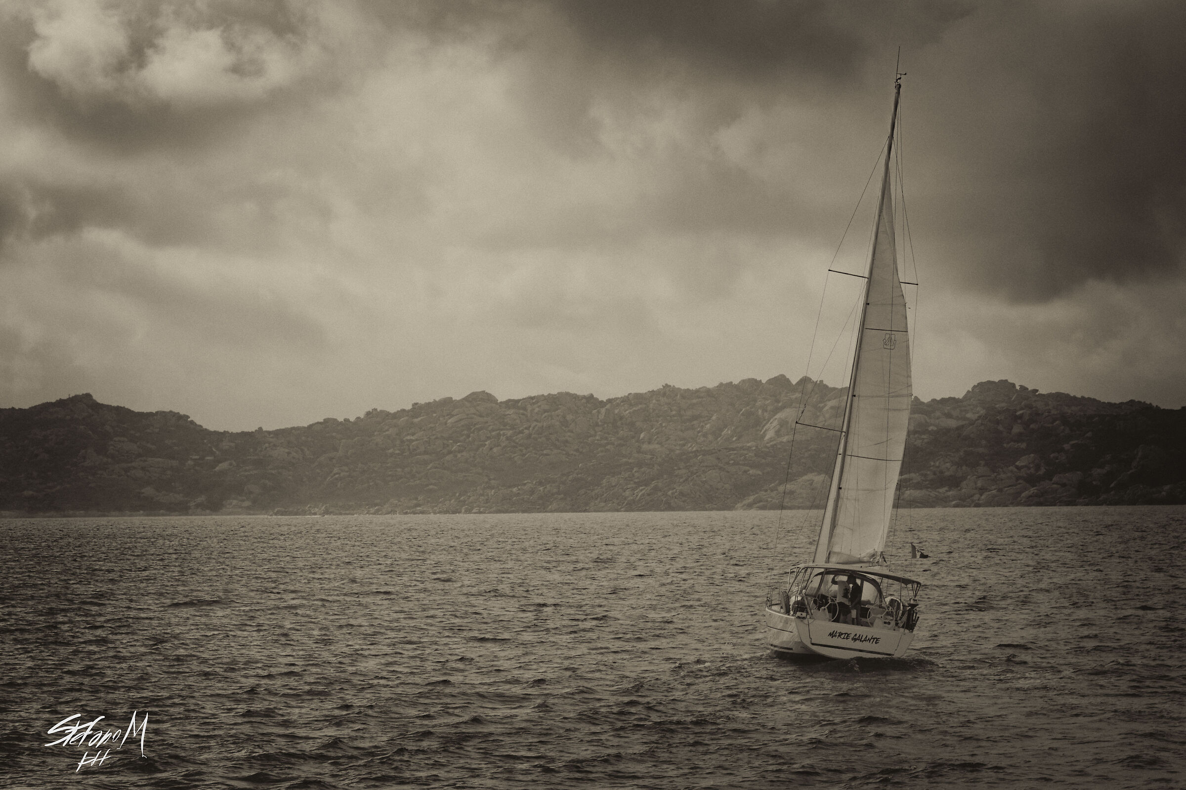 Under full sail