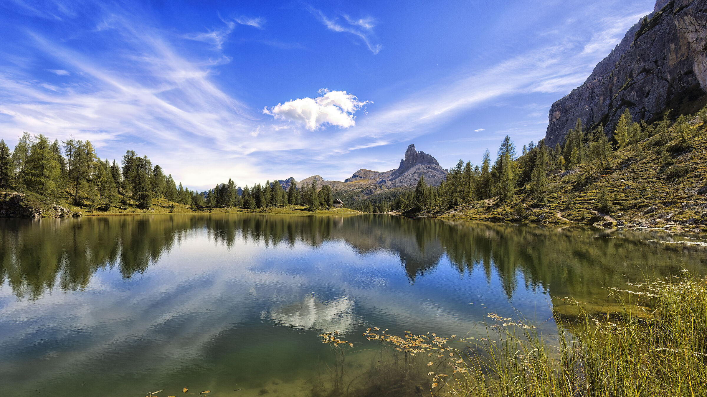 Croda da lago and Palmieri refuge