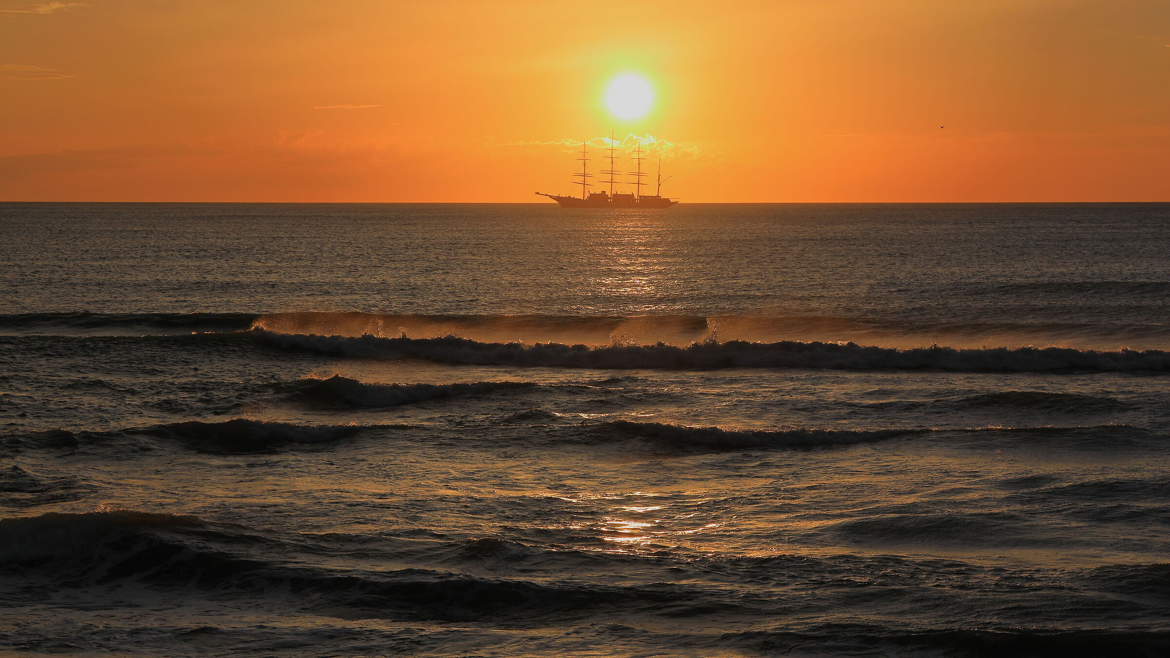 Tramonto sul mare di Agropoli