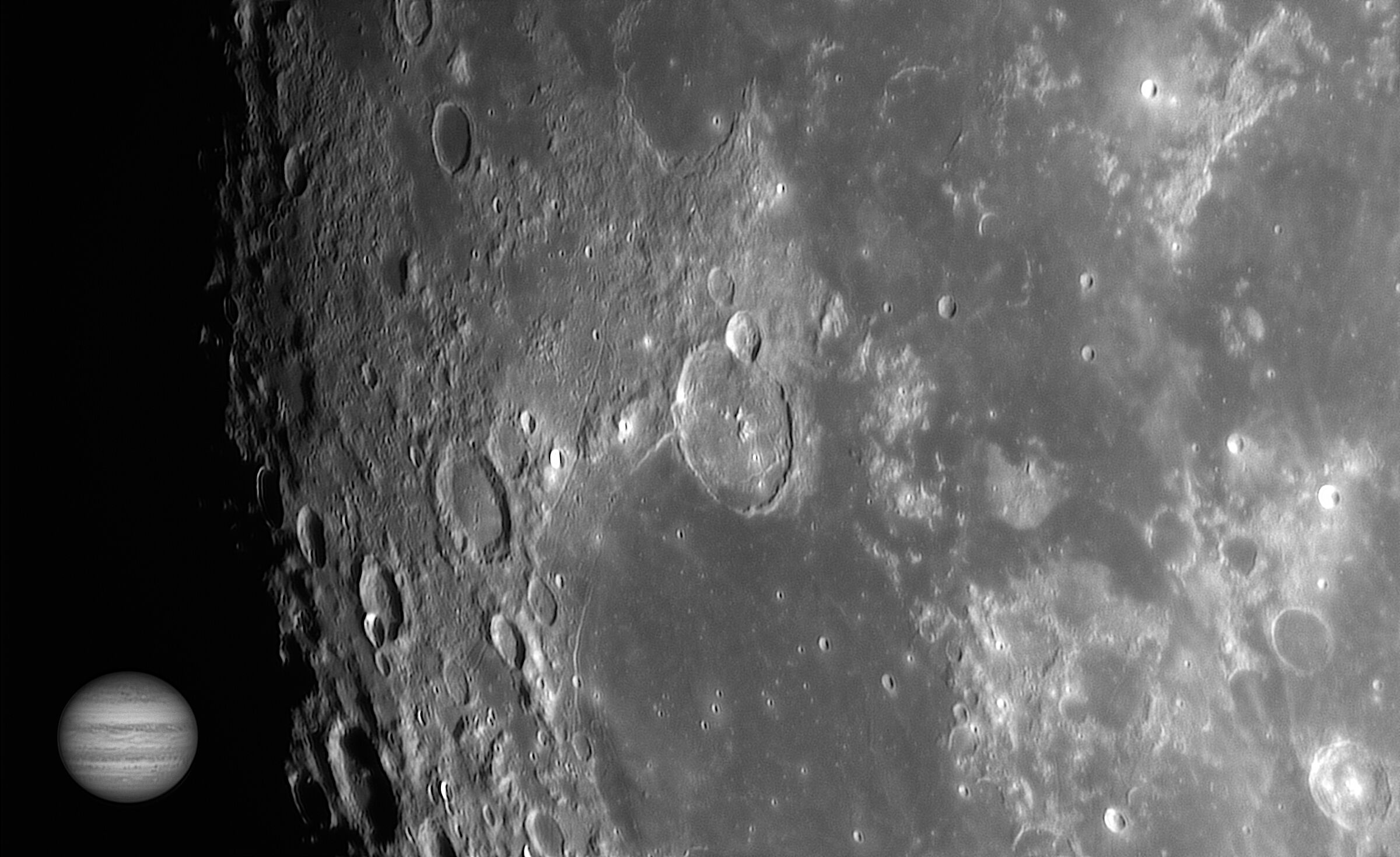 Luna e Giove del 7 ottobre 2022