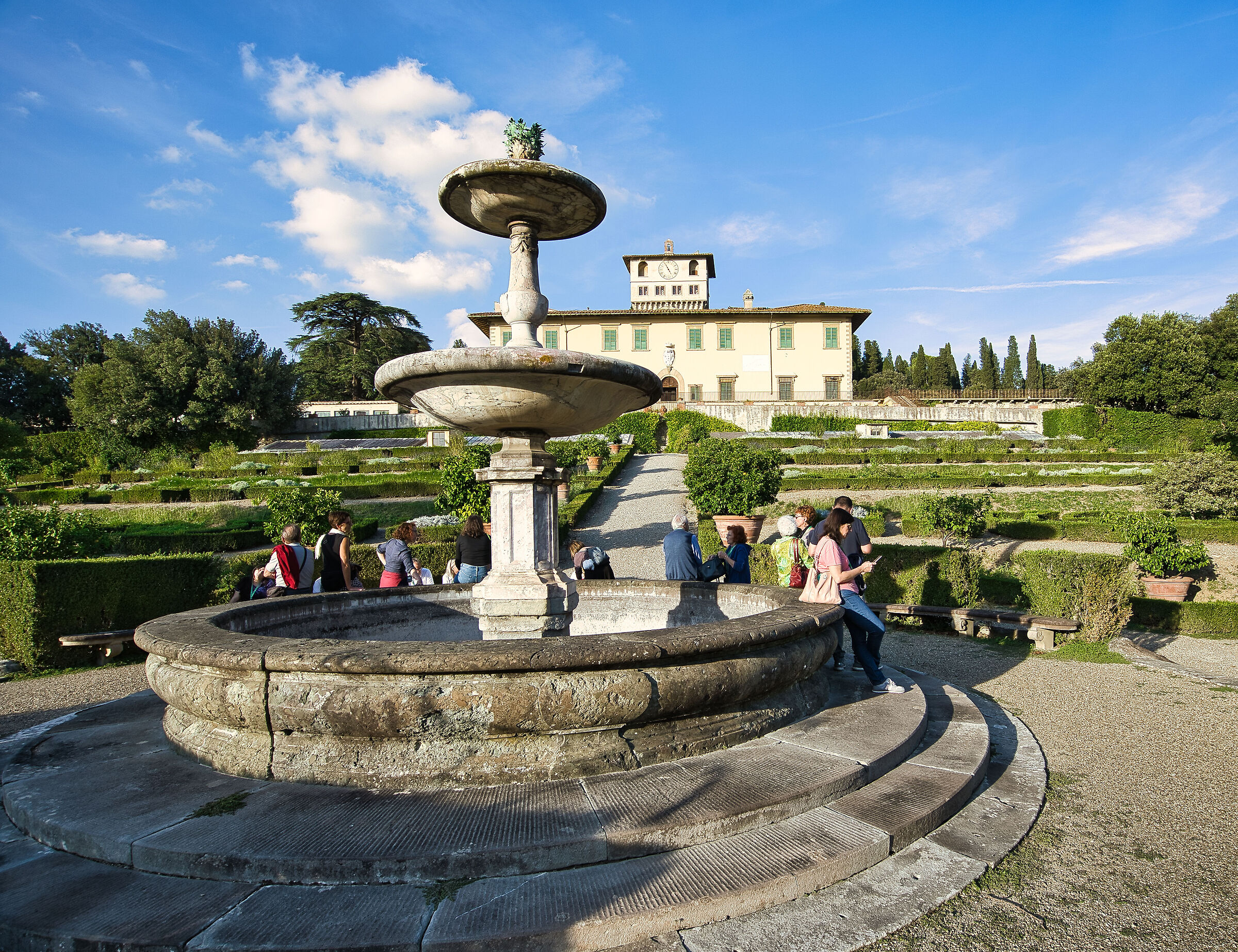 villa la Petraia and its garden