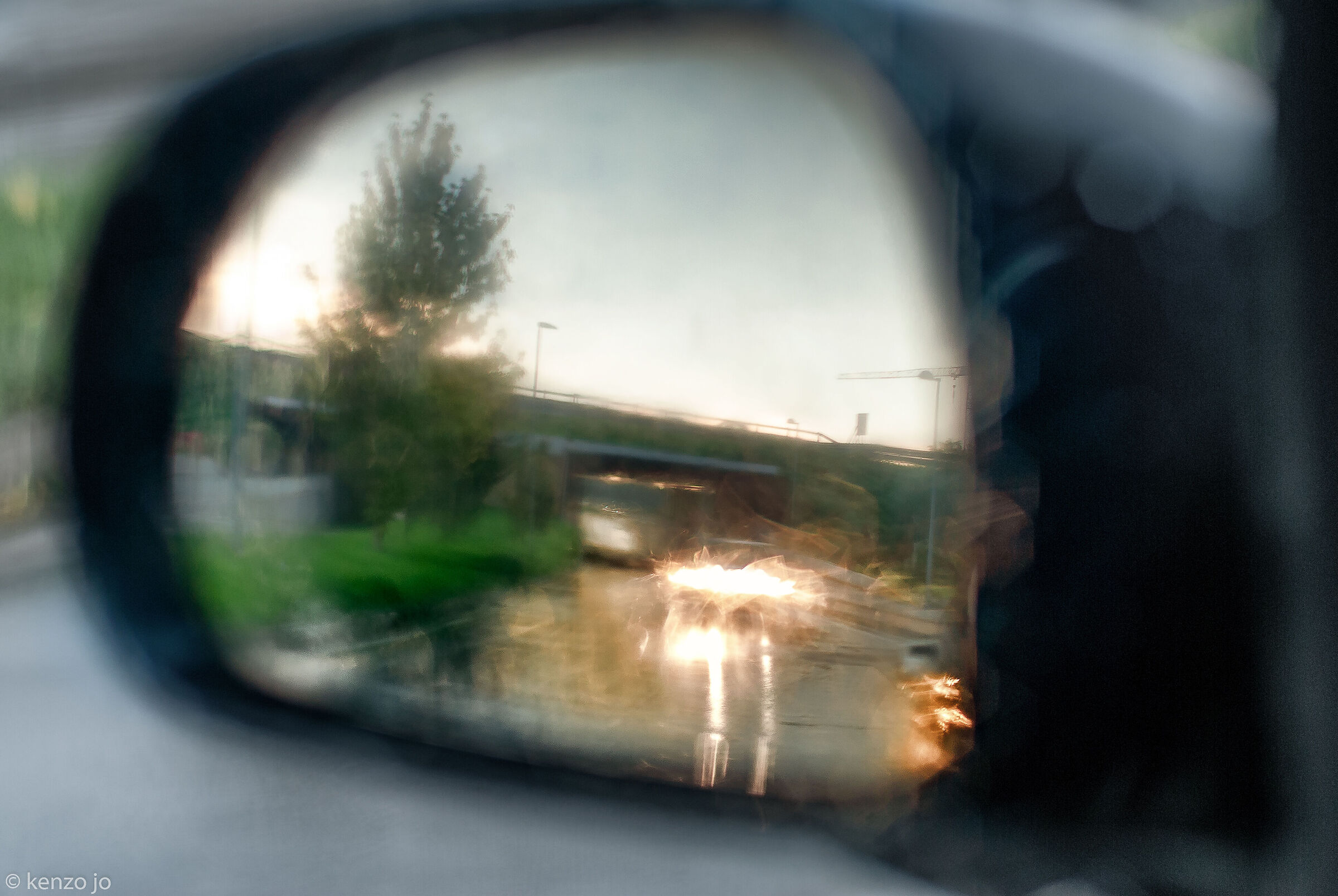 Liquid light on the road