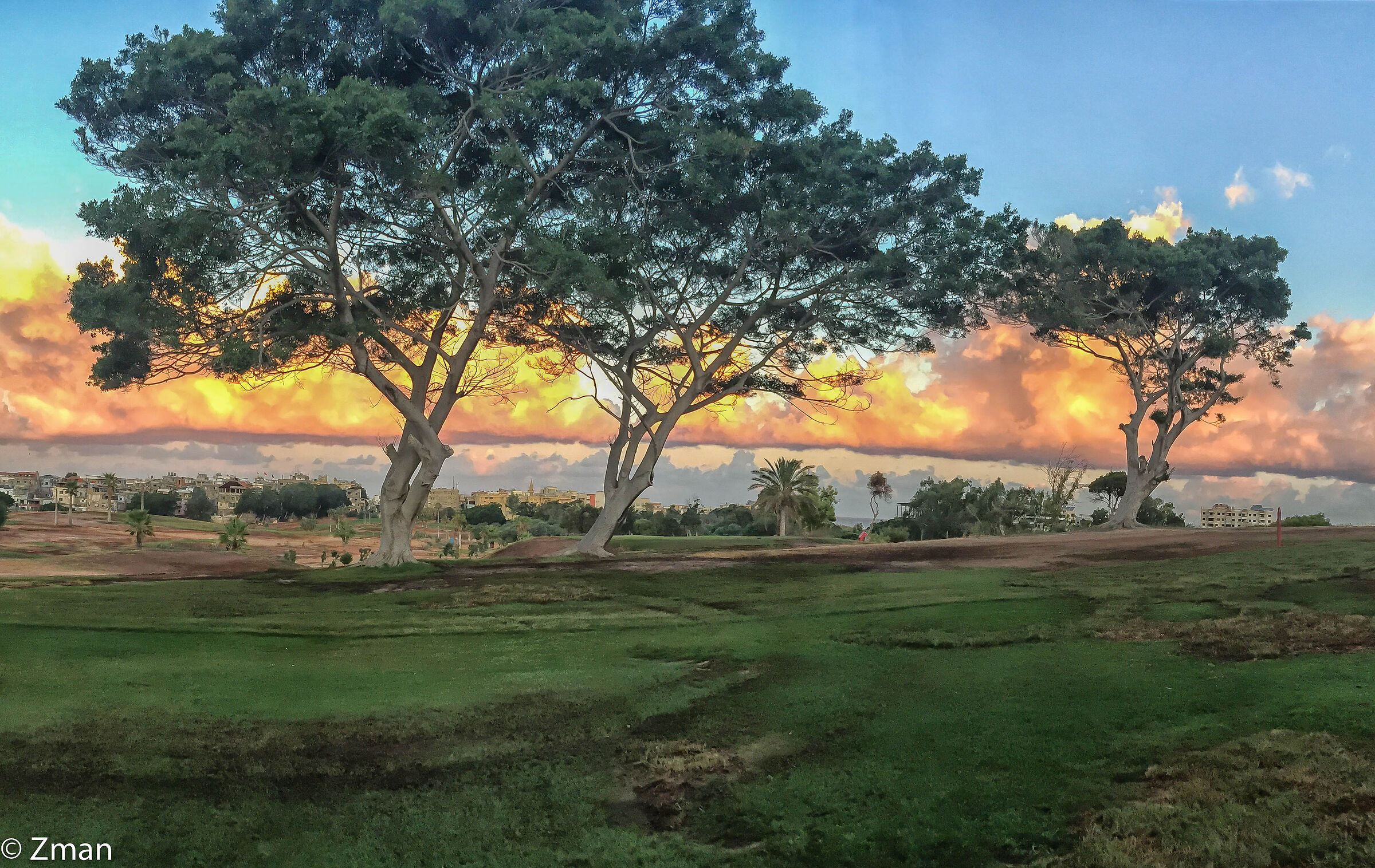 Mattina presto sul campo da golf