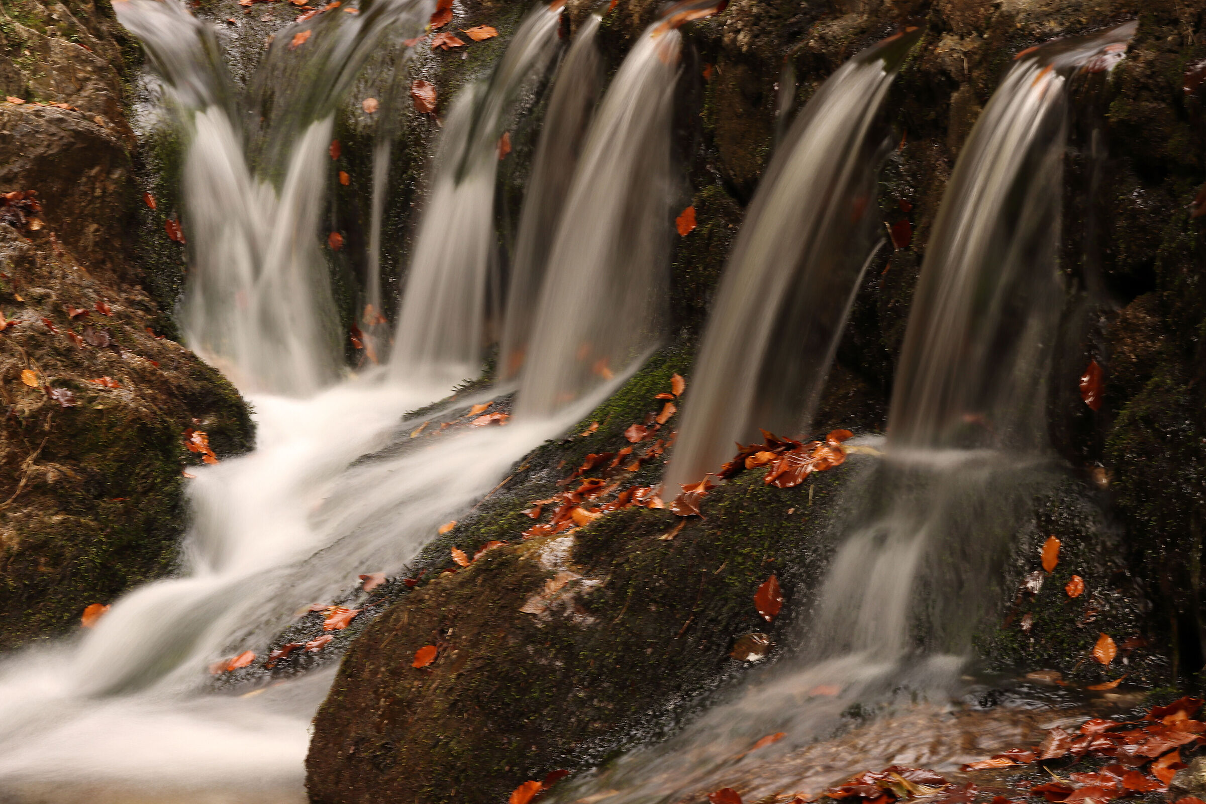 Valvertova - waterfalls at the passage -